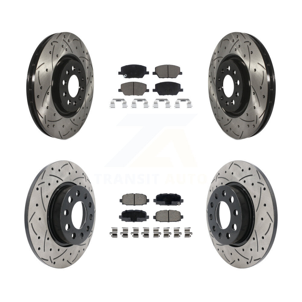 Transit Auto KDC-101746 Disc Brake Kit for 2023 Jeep Compass - Front and Rear product image