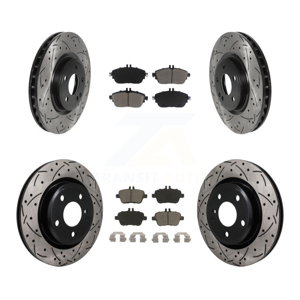 Transit Auto KDC-101747 Disc Brake Kit for 2014-2020 INFINITI QX30, Mercedes-Benz CLA250, Mercedes-Benz GLA250 - Front and Rear product image