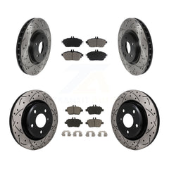 Transit Auto KDC-101747 Disc Brake Kit for 2014-2020 INFINITI QX30, Mercedes-Benz CLA250, Mercedes-Benz GLA250 - Front and Rear product image