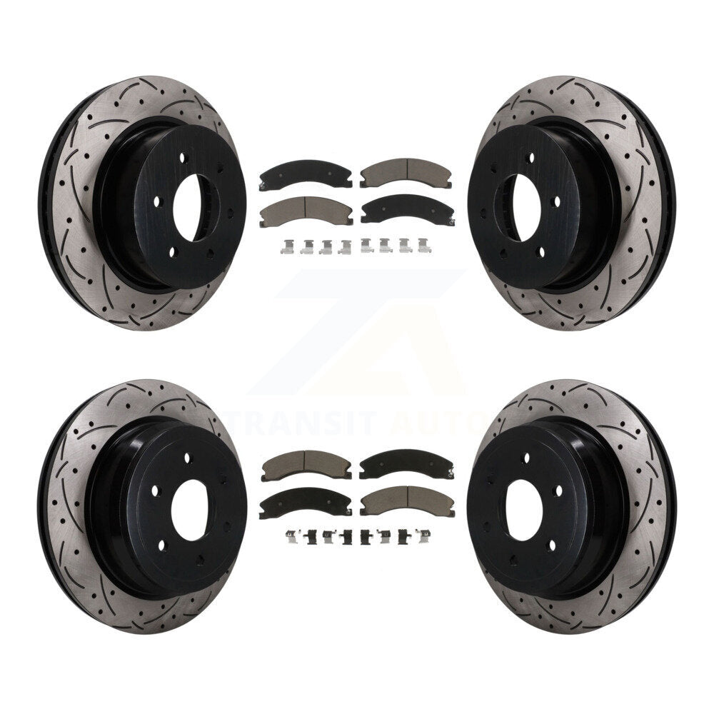 Transit Auto KDC-101749 Disc Brake Kit for 2016-2024 Nissan TITAN XD - Front and Rear product image