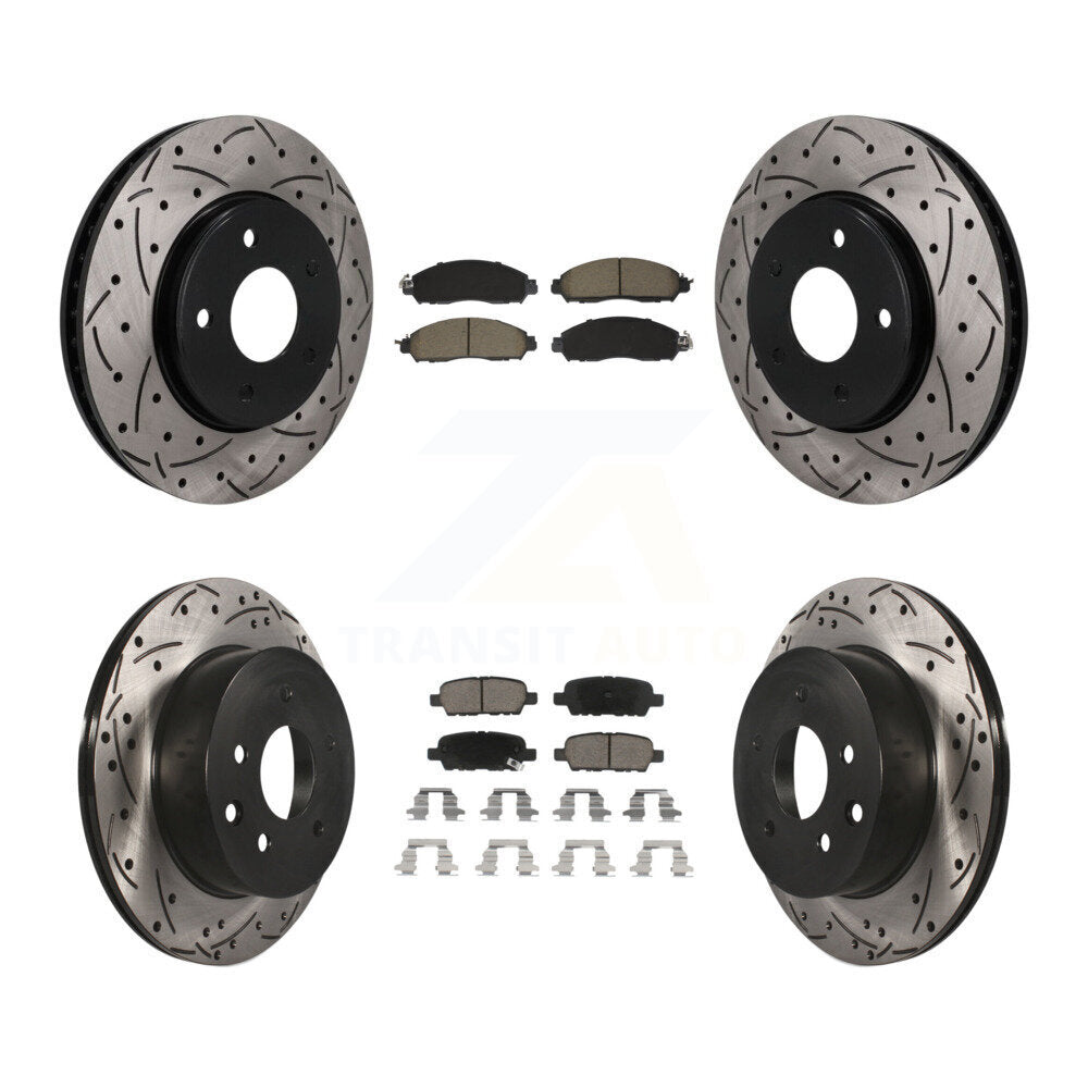 Transit Auto KDC-101752 Disc Brake Kit for 2018-2022 Nissan LEAF - Front and Rear product image