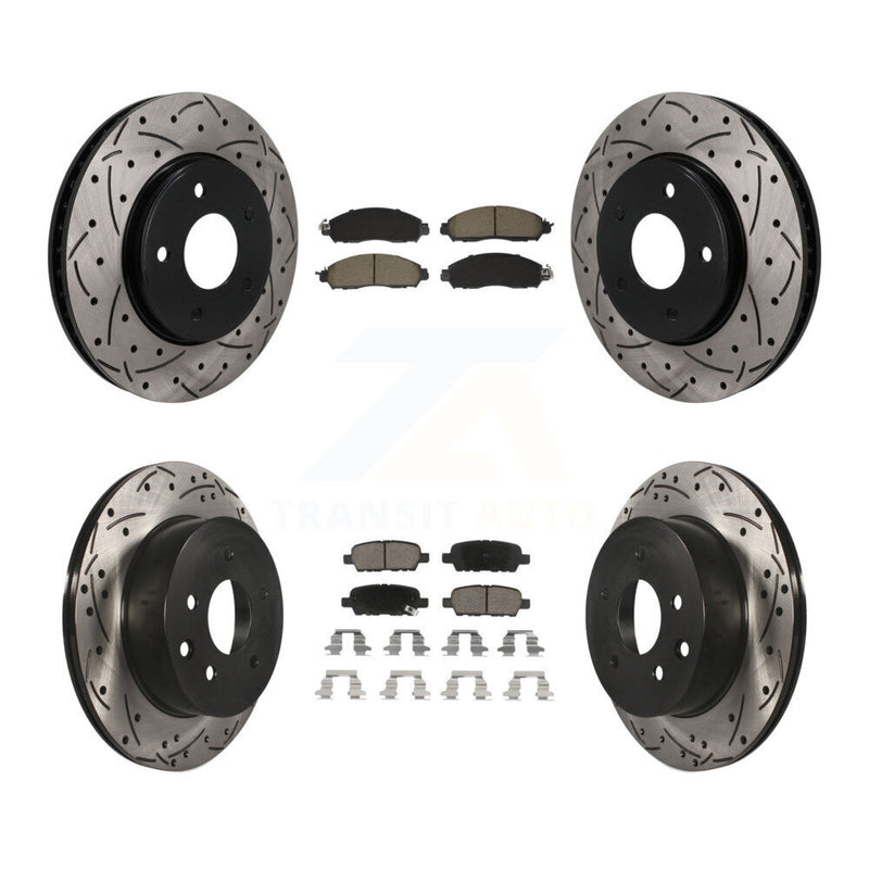 Transit Auto KDC-101752 Disc Brake Kit for 2018-2022 Nissan LEAF - Front and Rear product image
