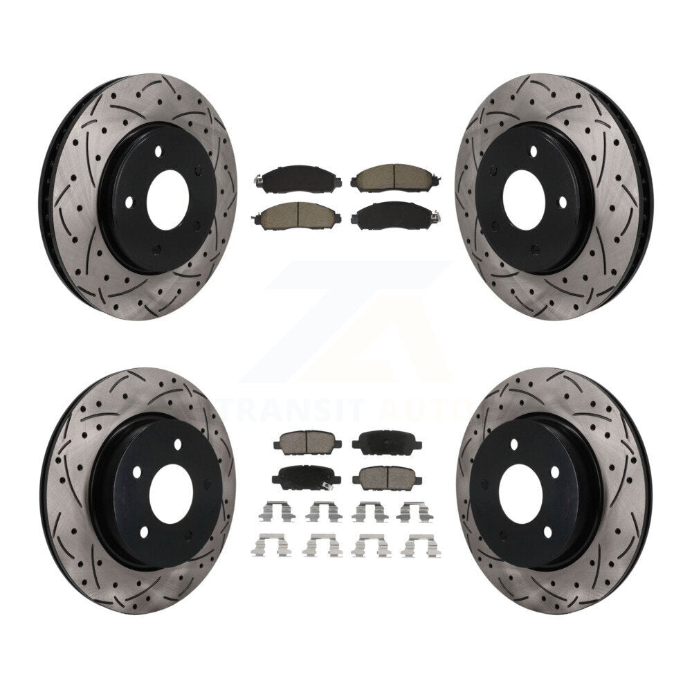 Transit Auto KDC-101753 Disc Brake Kit for 2018 Nissan LEAF - Front and Rear product image