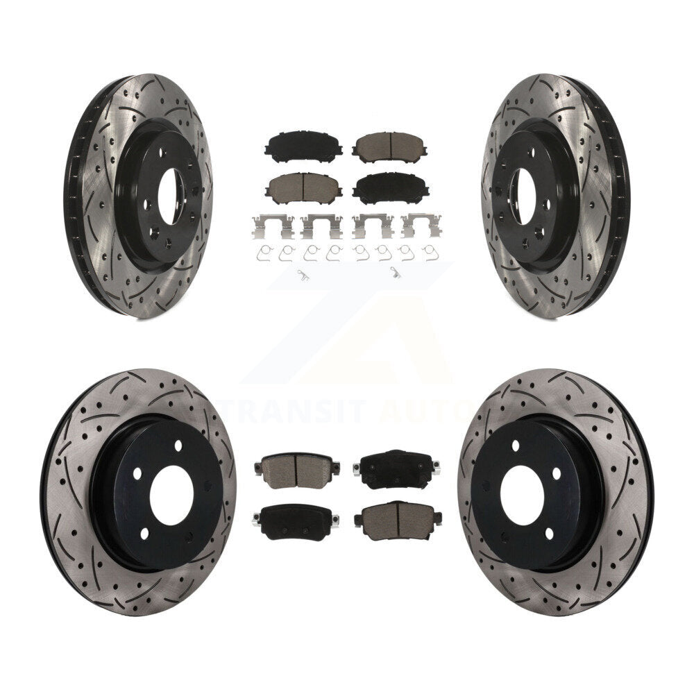 Transit Auto KDC-101754 Disc Brake Kit for 2019-2023 Nissan Rogue, Nissan Rogue Sport, Nissan Qashqai - Front and Rear product image