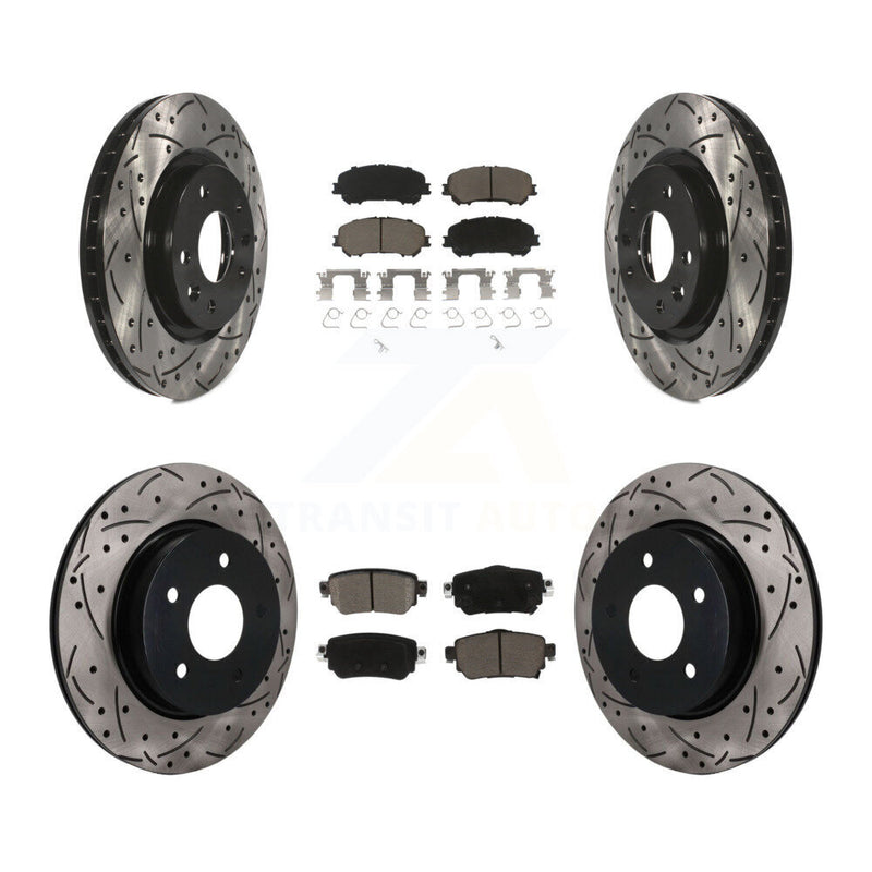 Transit Auto KDC-101754 Disc Brake Kit for 2019-2023 Nissan Rogue, Nissan Rogue Sport, Nissan Qashqai - Front and Rear product image