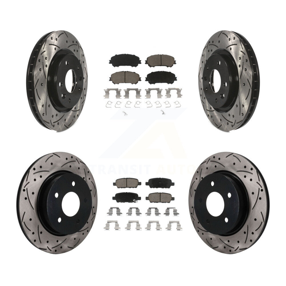 Transit Auto KDC-101756 Disc Brake Kit for 2017-2019 Nissan Rogue Sport, Nissan Qashqai - Front and Rear product image
