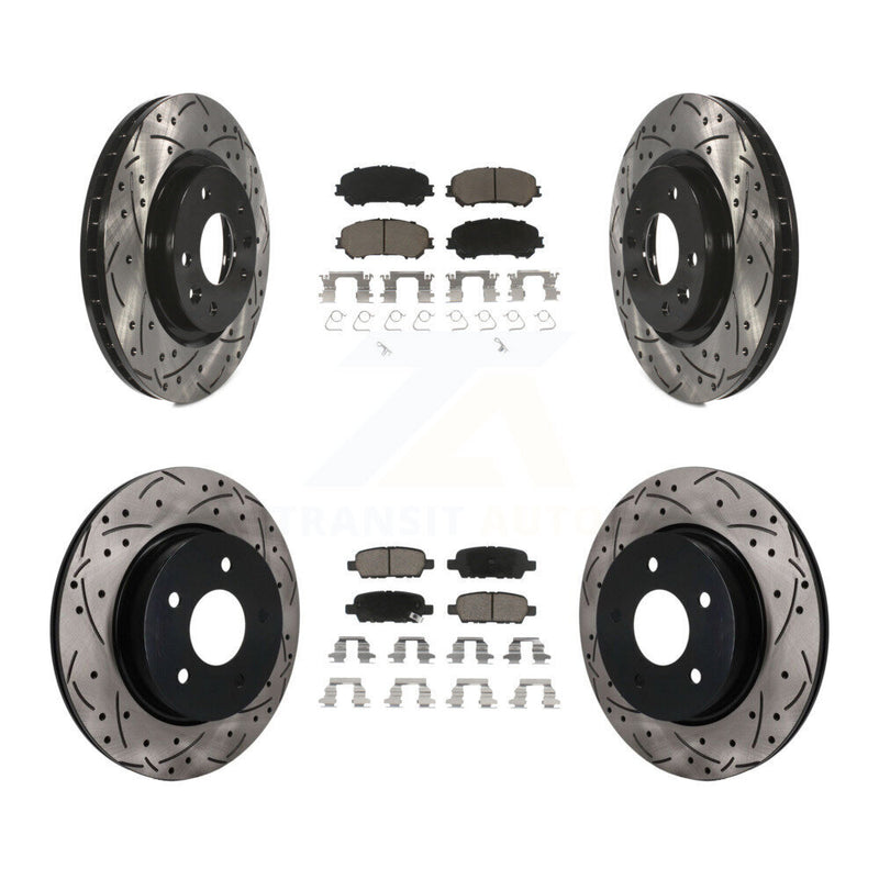 Transit Auto KDC-101756 Disc Brake Kit for 2017-2019 Nissan Rogue Sport, Nissan Qashqai - Front and Rear product image