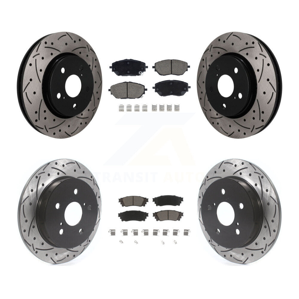 Transit Auto KDC-101764 Disc Brake Kit for 2018 Toyota C-HR - Front and Rear product image