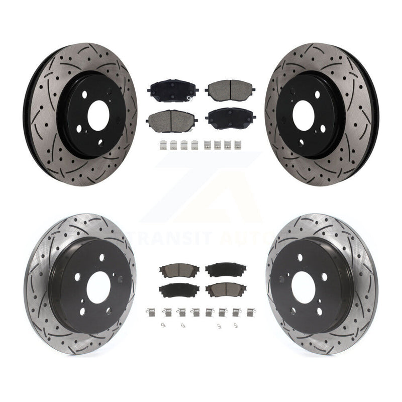 Transit Auto KDC-101764 Disc Brake Kit for 2018 Toyota C-HR - Front and Rear product image