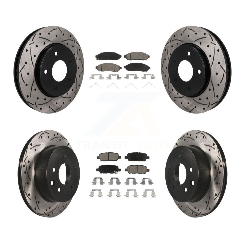 Transit Auto KDC-101766 Disc Brake Kit for 2011-2014 Nissan LEAF - Front and Rear product image