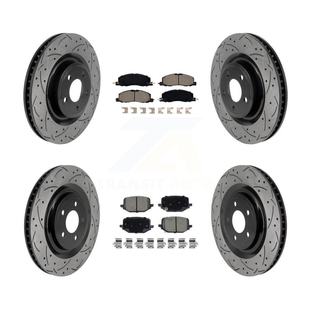 Transit Auto KDC-101768 Disc Brake Kit for 2020-2023 Lincoln Aviator - Front and Rear product image