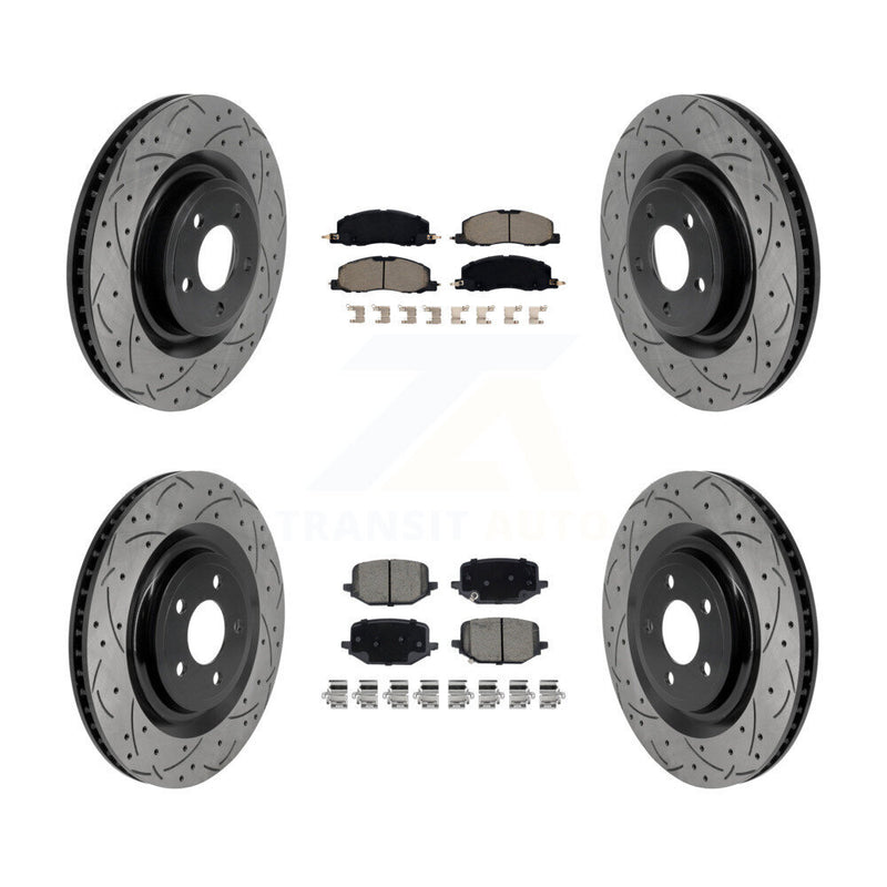 Transit Auto KDC-101768 Disc Brake Kit for 2020-2023 Lincoln Aviator - Front and Rear product image
