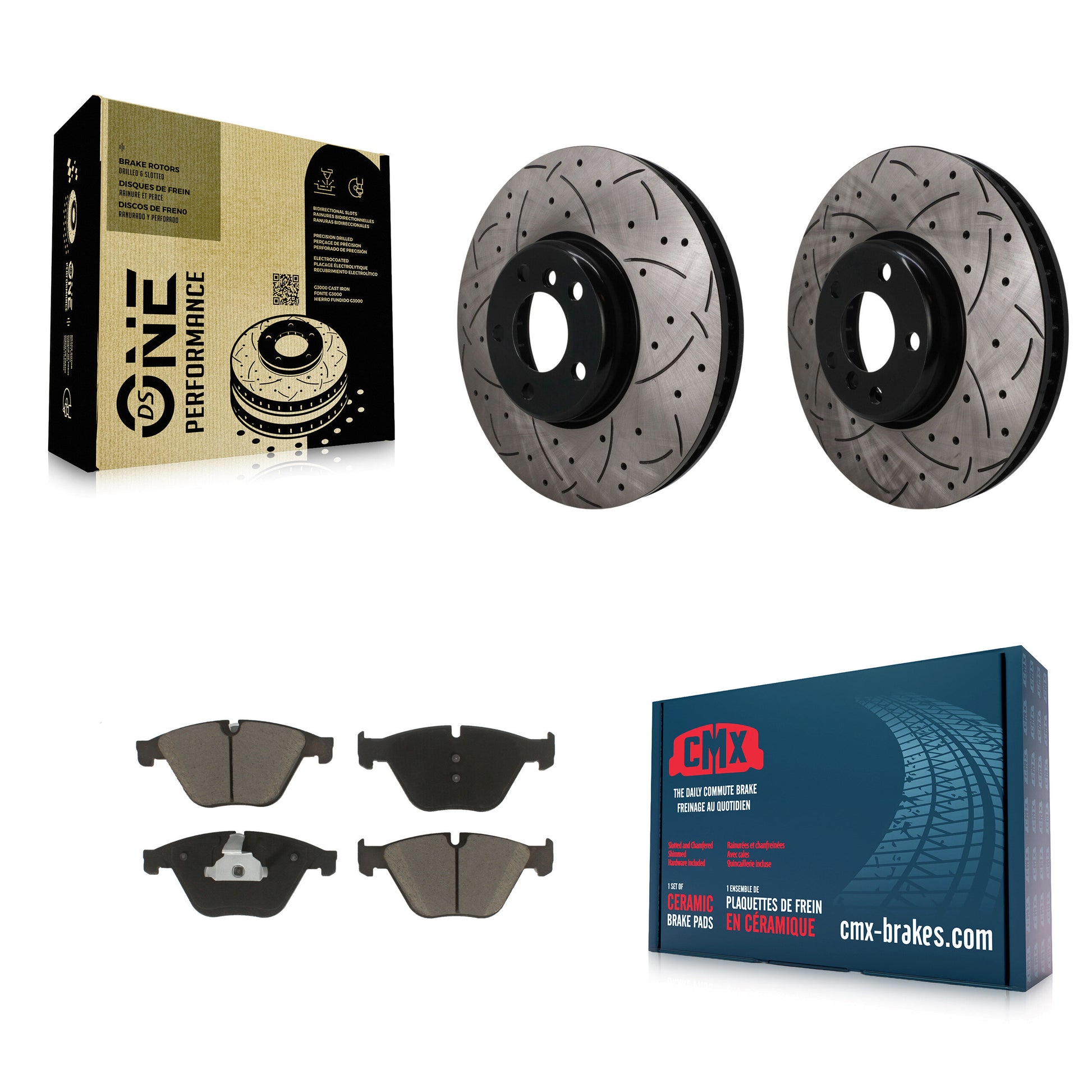 Transit Auto KDC-101771 Disc Brake Kit for 2011-2013 BMW 535i - Front product image