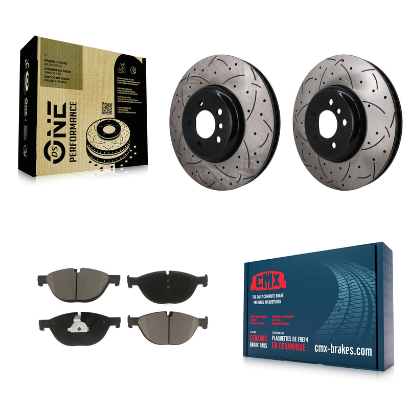 Transit Auto KDC-101772 Disc Brake Kit for 2009-2017 BMW 550i GT, BMW 550i GT xDrive, BMW 750i xDrive & more - Front product image