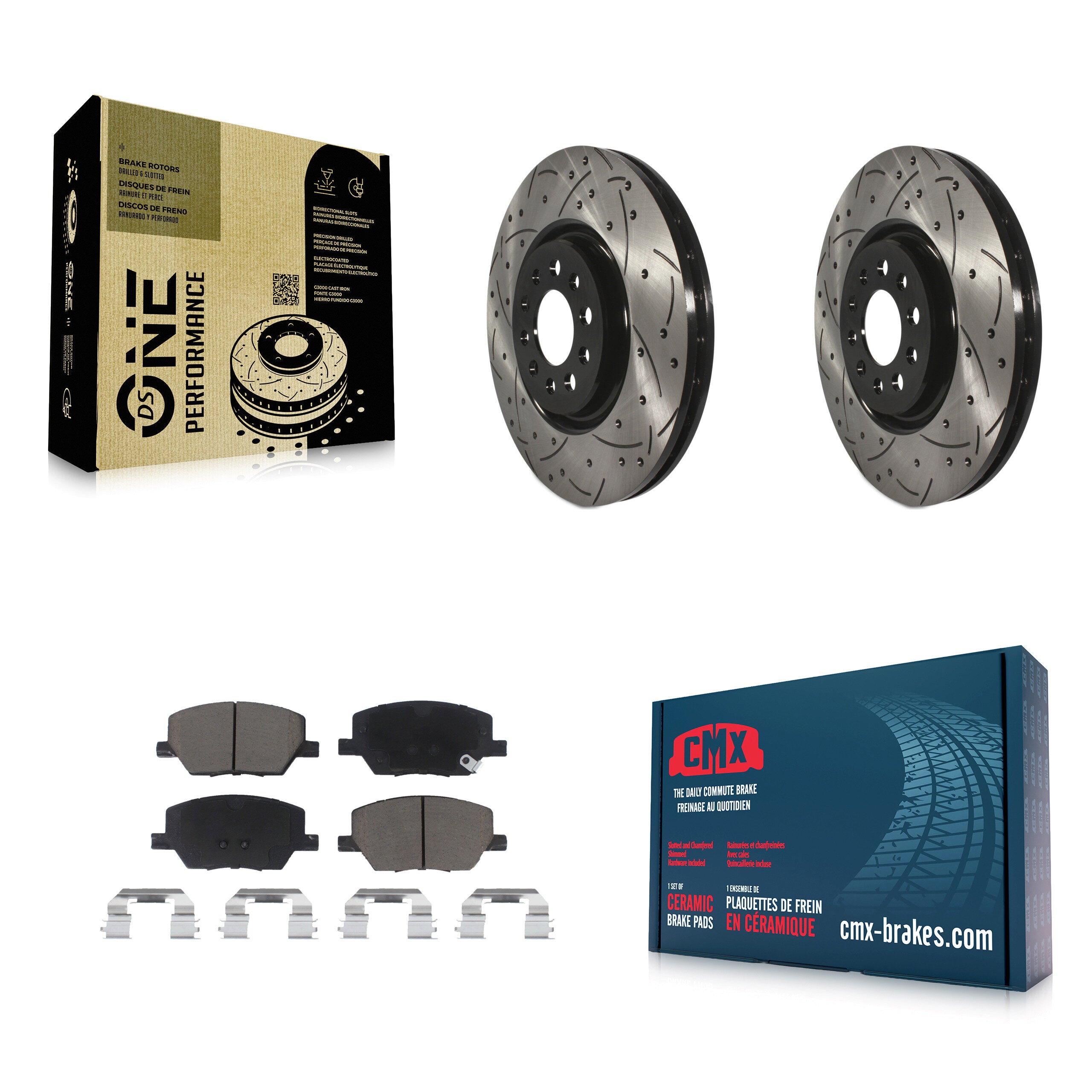 Transit Auto KDC-101773 Disc Brake Kit for 2023 Dodge Hornet, Jeep Compass - Front product image