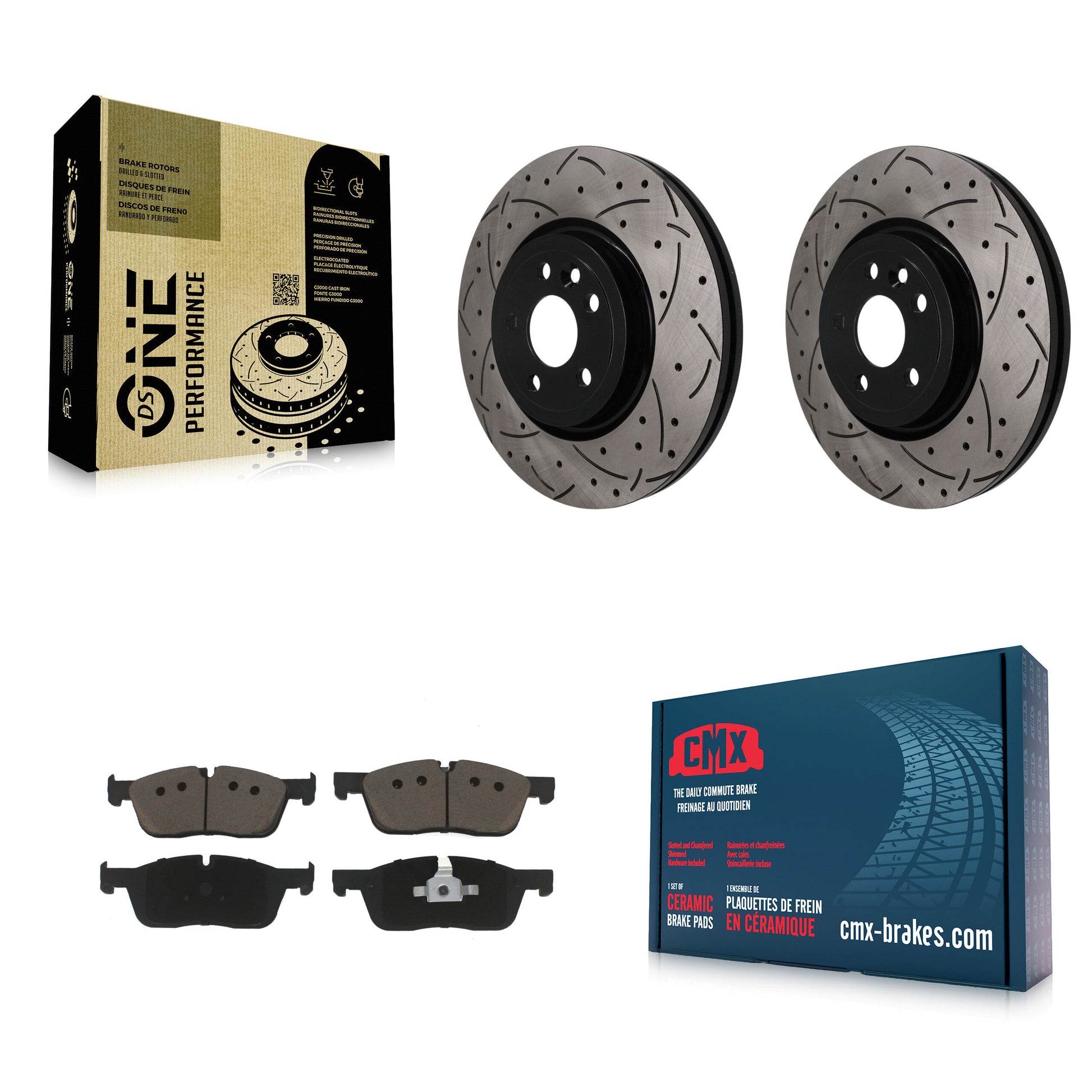 Transit Auto KDC-101777 Disc Brake Kit for 2017-2020 Jaguar F-Pace, Land Rover Range Rover Velar - Front product image
