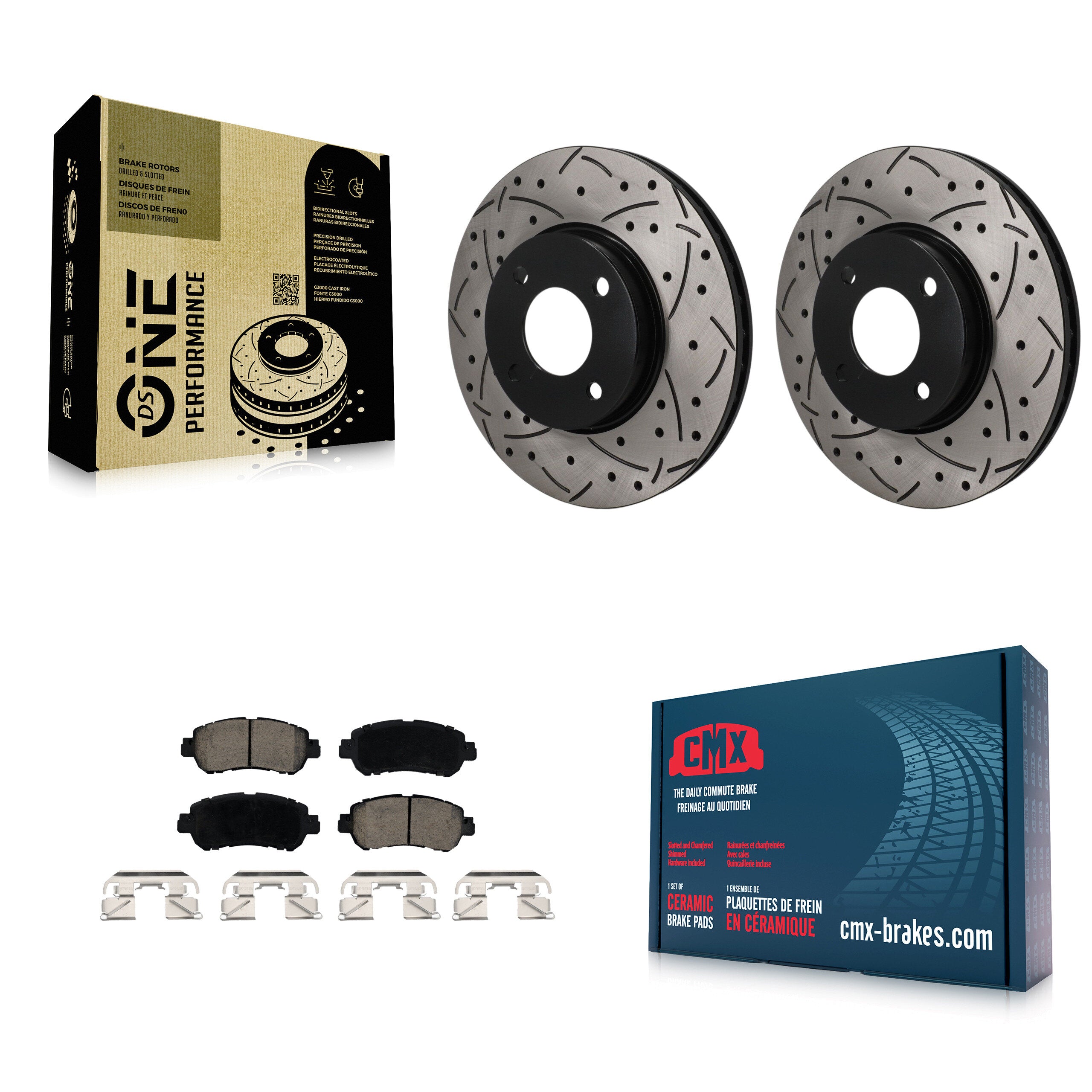 Transit Auto KDC-101779 Disc Brake Kit for 2018-2024 Nissan Kicks, Nissan Versa - Front product image