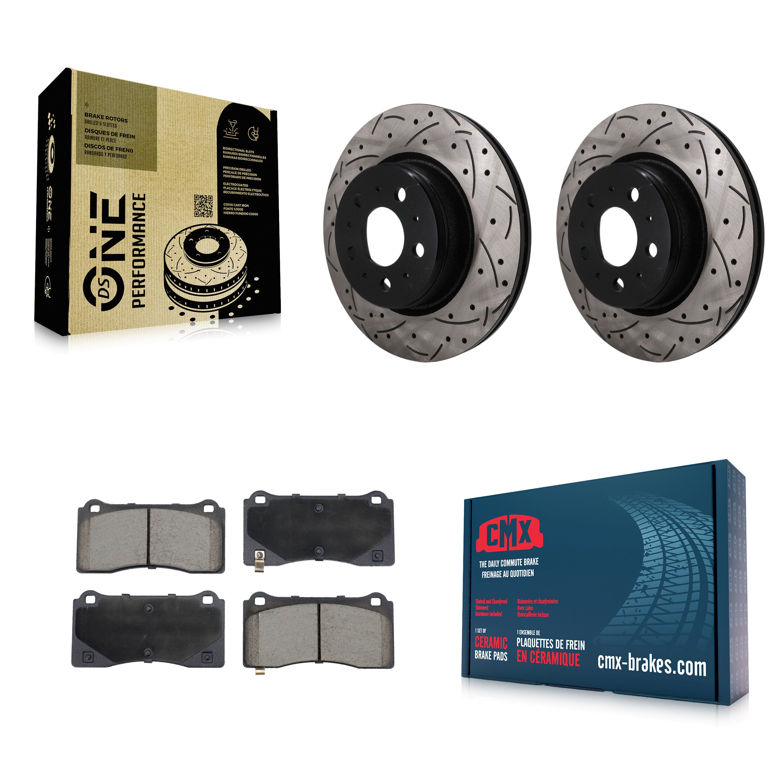 Transit Auto KDC-101781 Disc Brake Kit for 2017-2022 Tesla 3 - Front product image