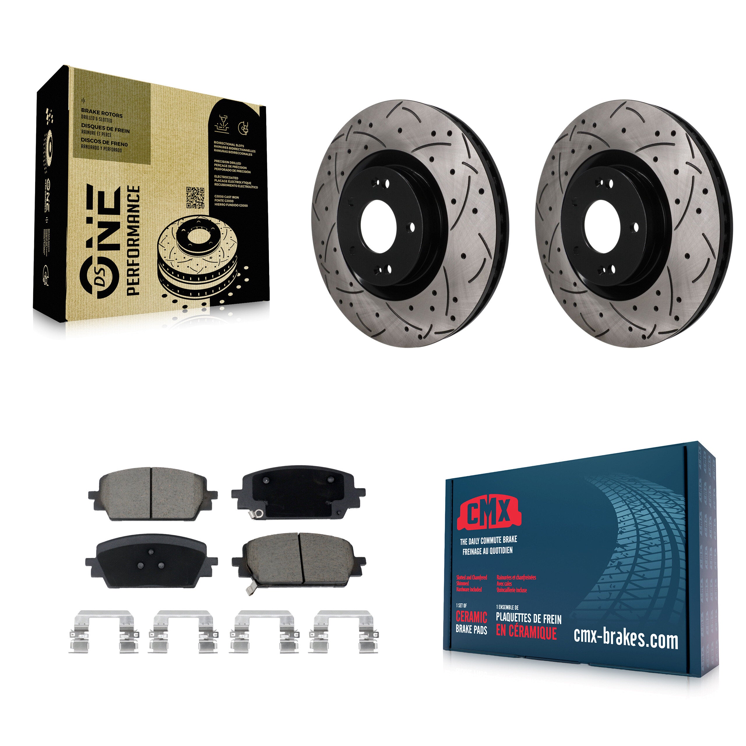Transit Auto KDC-101786 Disc Brake Kit for 2021-2025 Hyundai Santa Cruz, Hyundai Santa Fe, Kia Sorento - Front product image