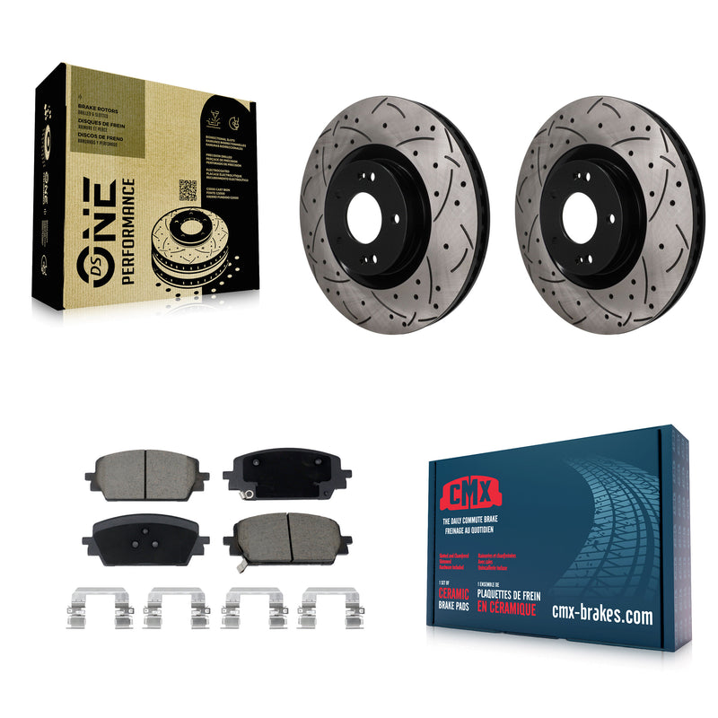 Transit Auto KDC-101786 Disc Brake Kit for 2021-2025 Hyundai Santa Cruz, Hyundai Santa Fe, Kia Sorento - Front product image