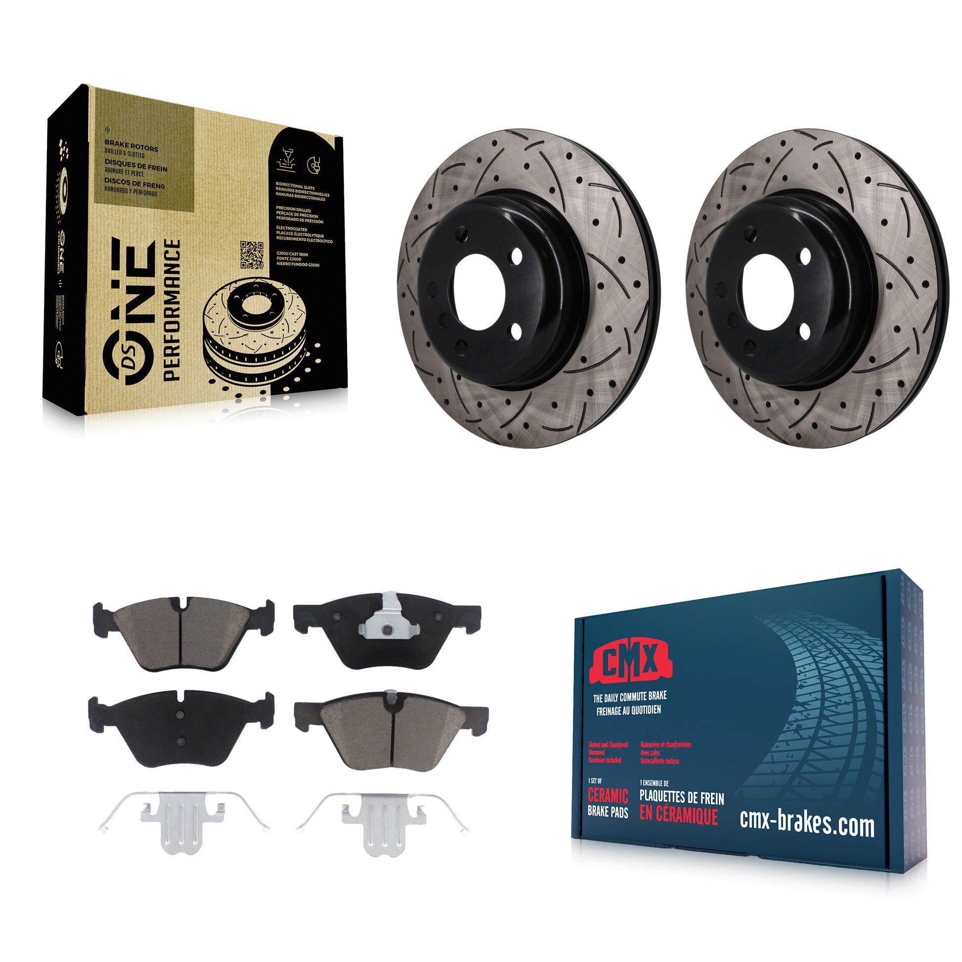 Transit Auto KDC-101787 Disc Brake Kit for 2011-2016 BMW 528i xDrive, BMW 528i - Front product image
