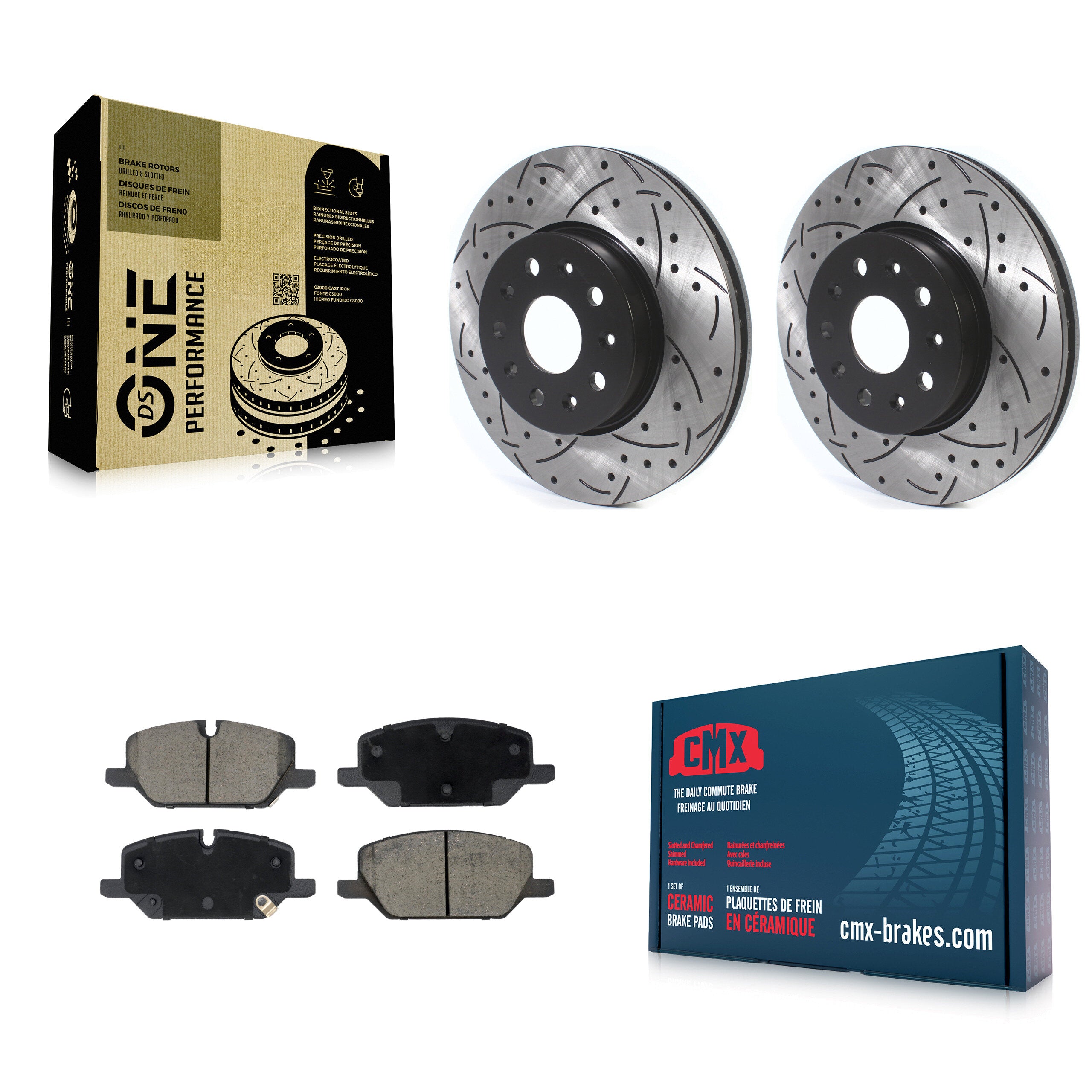 Transit Auto KDC-101790 Disc Brake Kit for 2021-2022 Chevrolet Camaro - Front product image