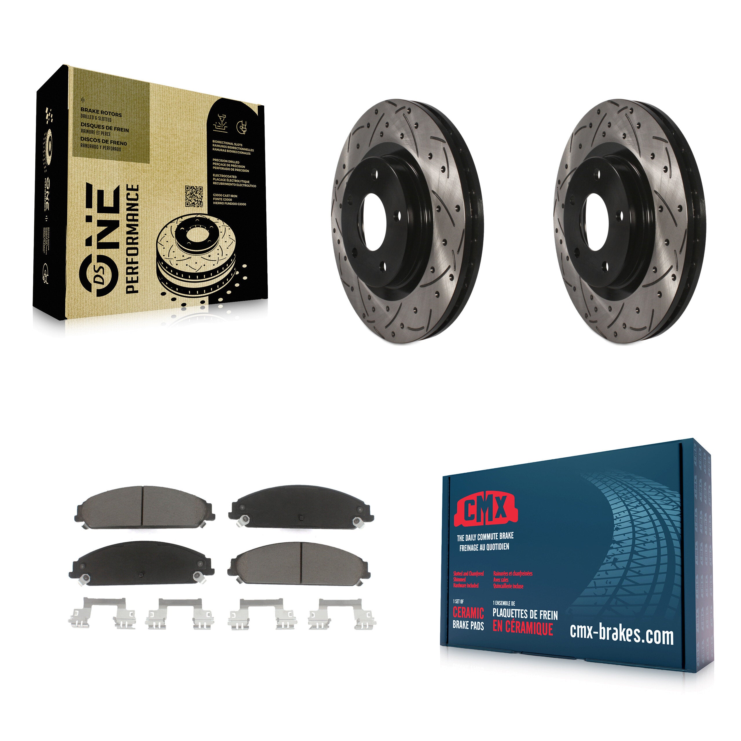 Transit Auto KDC-101793 Disc Brake Kit for 2008-2009 Dodge Caliber - Front product image