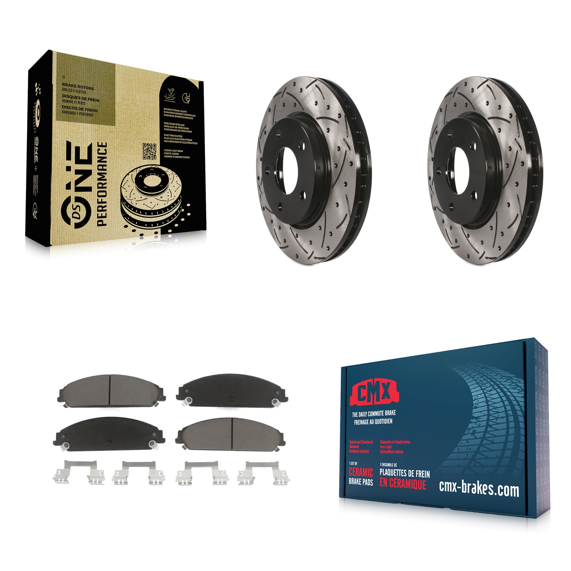 Transit Auto KDC-101794 Disc Brake Kit for 2008-2009 Dodge Caliber - Front product image