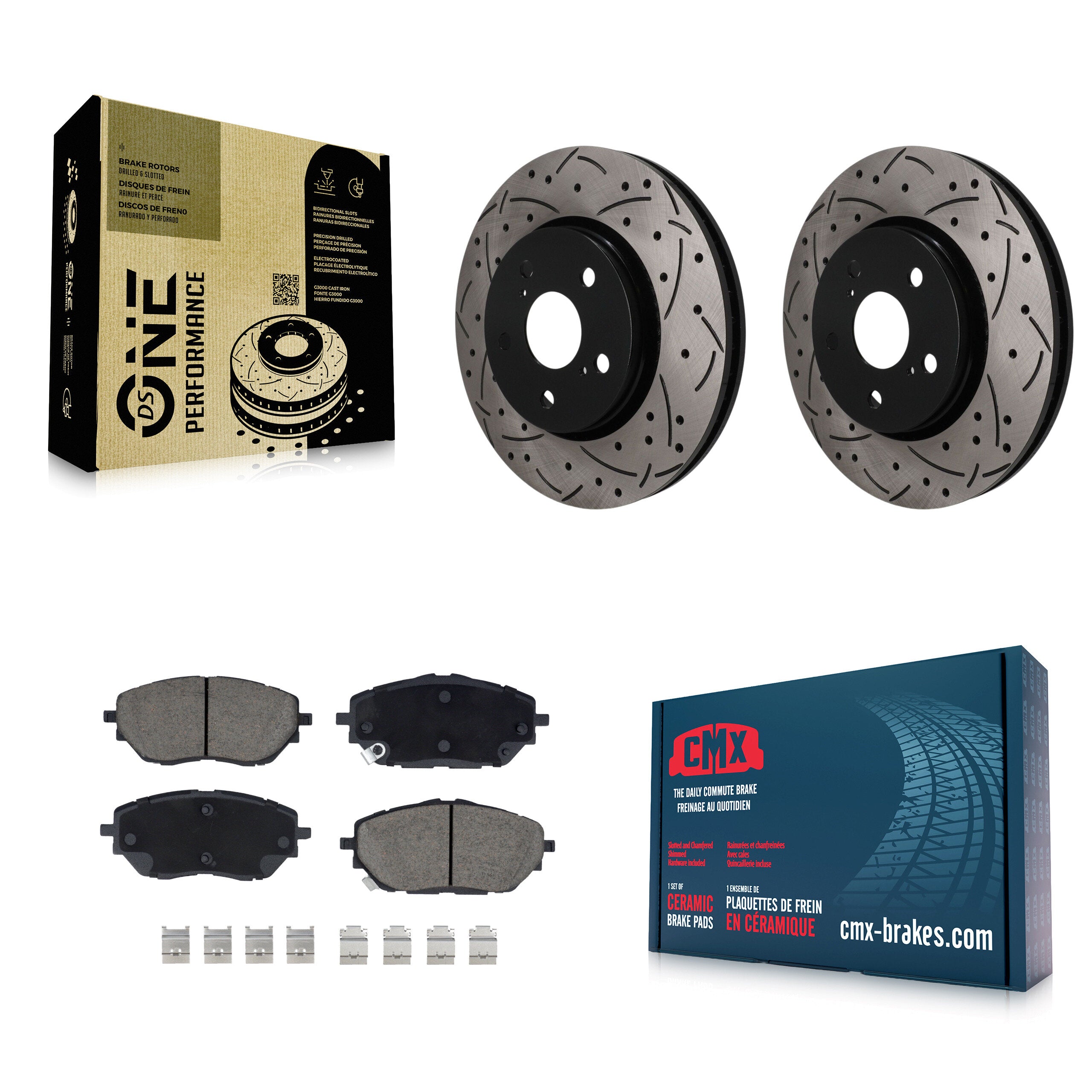 Transit Auto KDC-101796 Disc Brake Kit for 2018-2021 Toyota C-HR - Front product image