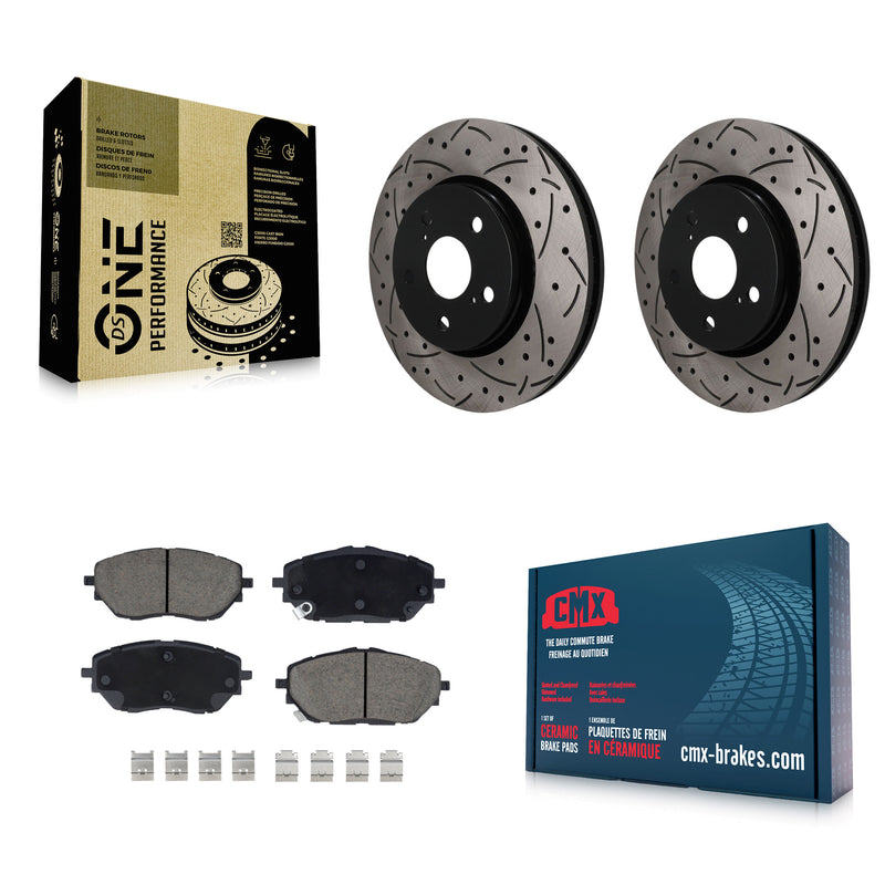 Transit Auto KDC-101796 Disc Brake Kit for 2018-2021 Toyota C-HR - Front product image