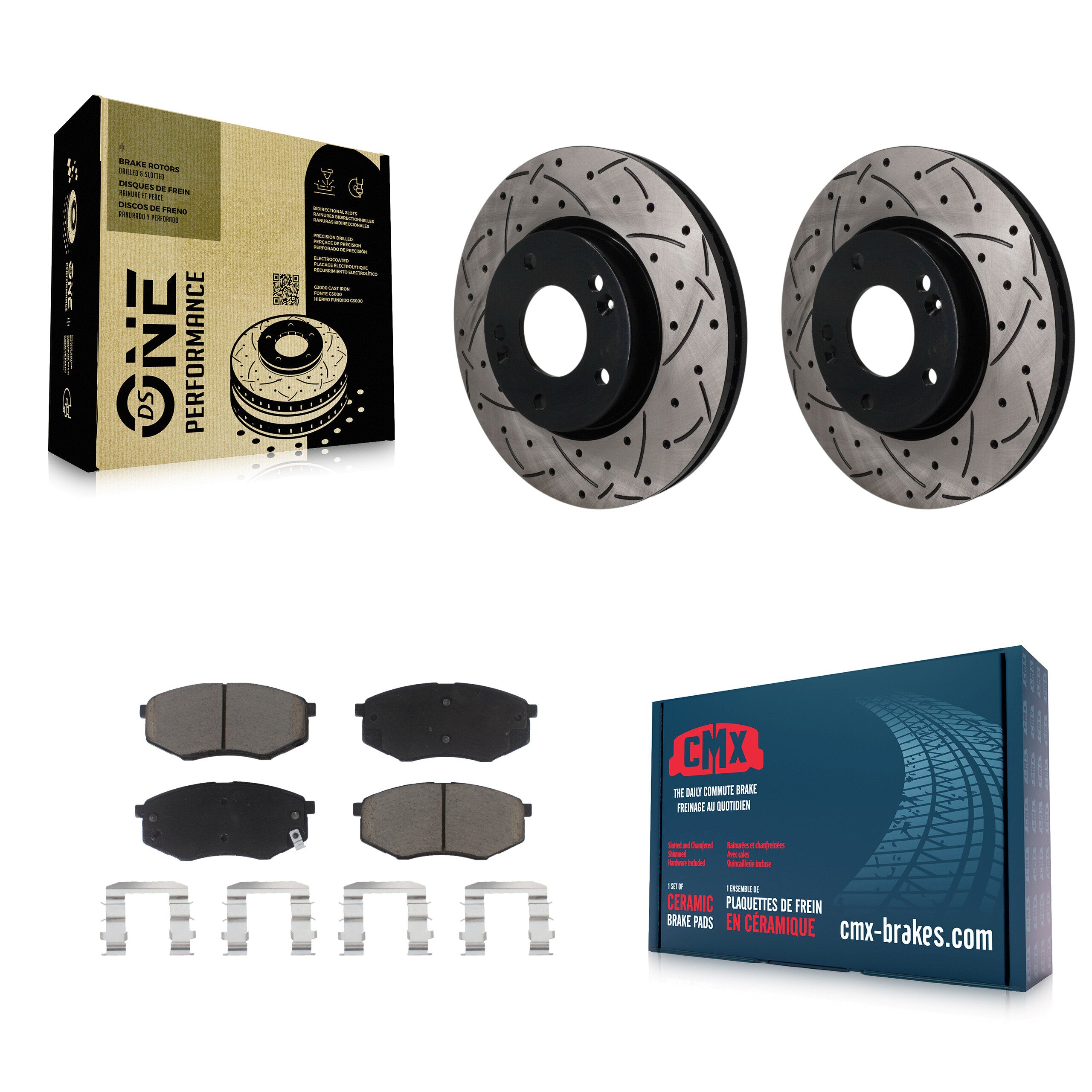 Transit Auto KDC-101801 Disc Brake Kit for 2010-2012 Kia Sportage, Hyundai Tucson - Front product image