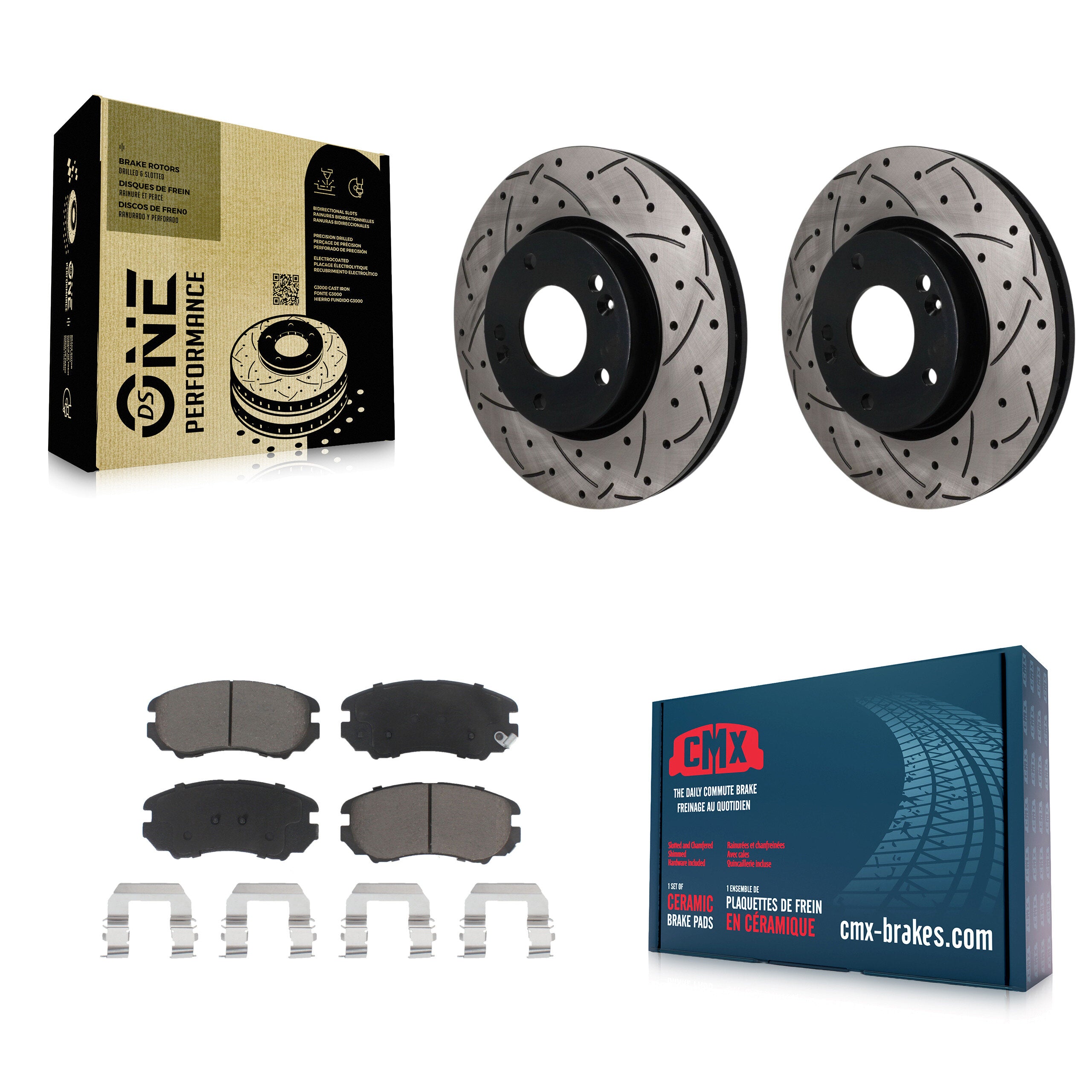 Transit Auto KDC-101802 Disc Brake Kit for 2003-2013 Kia Soul, Hyundai Tiburon, Kia Magentis & more - Front product image