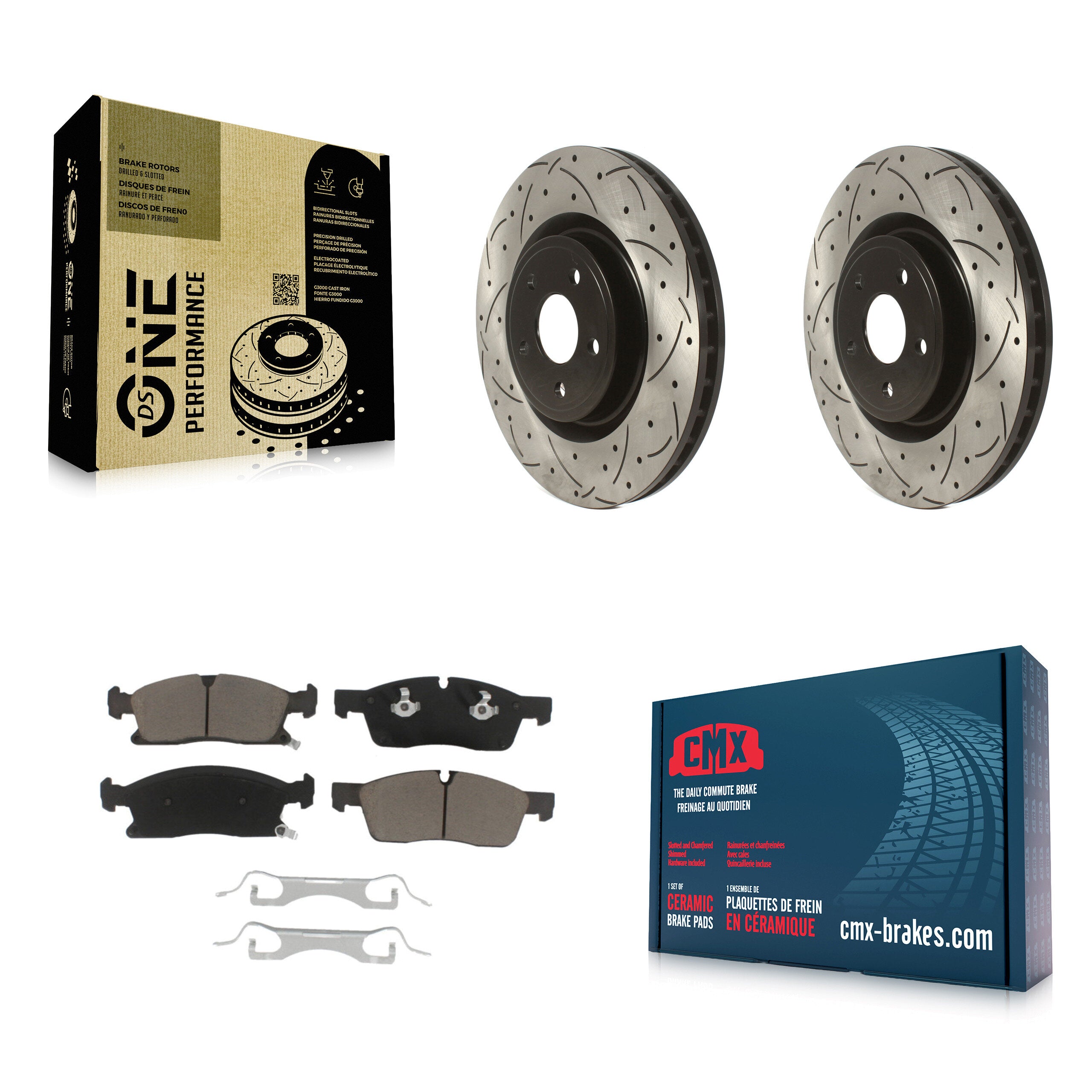 Transit Auto KDC-101809 Disc Brake Kit for 2017 Dodge Durango - Front product image