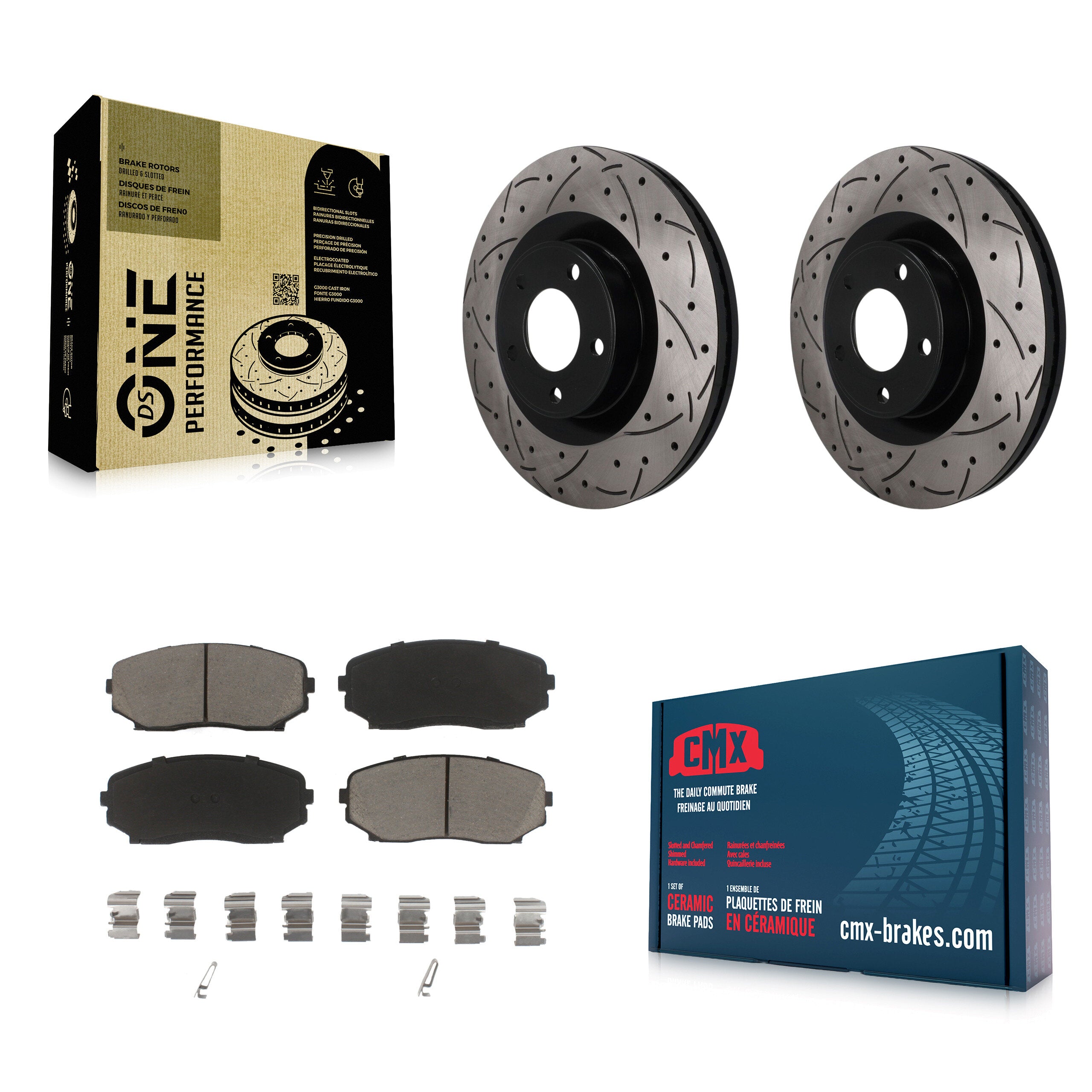 Transit Auto KDC-101810 Disc Brake Kit for 2007-2015 Ford Edge, Lincoln MKX - Front product image