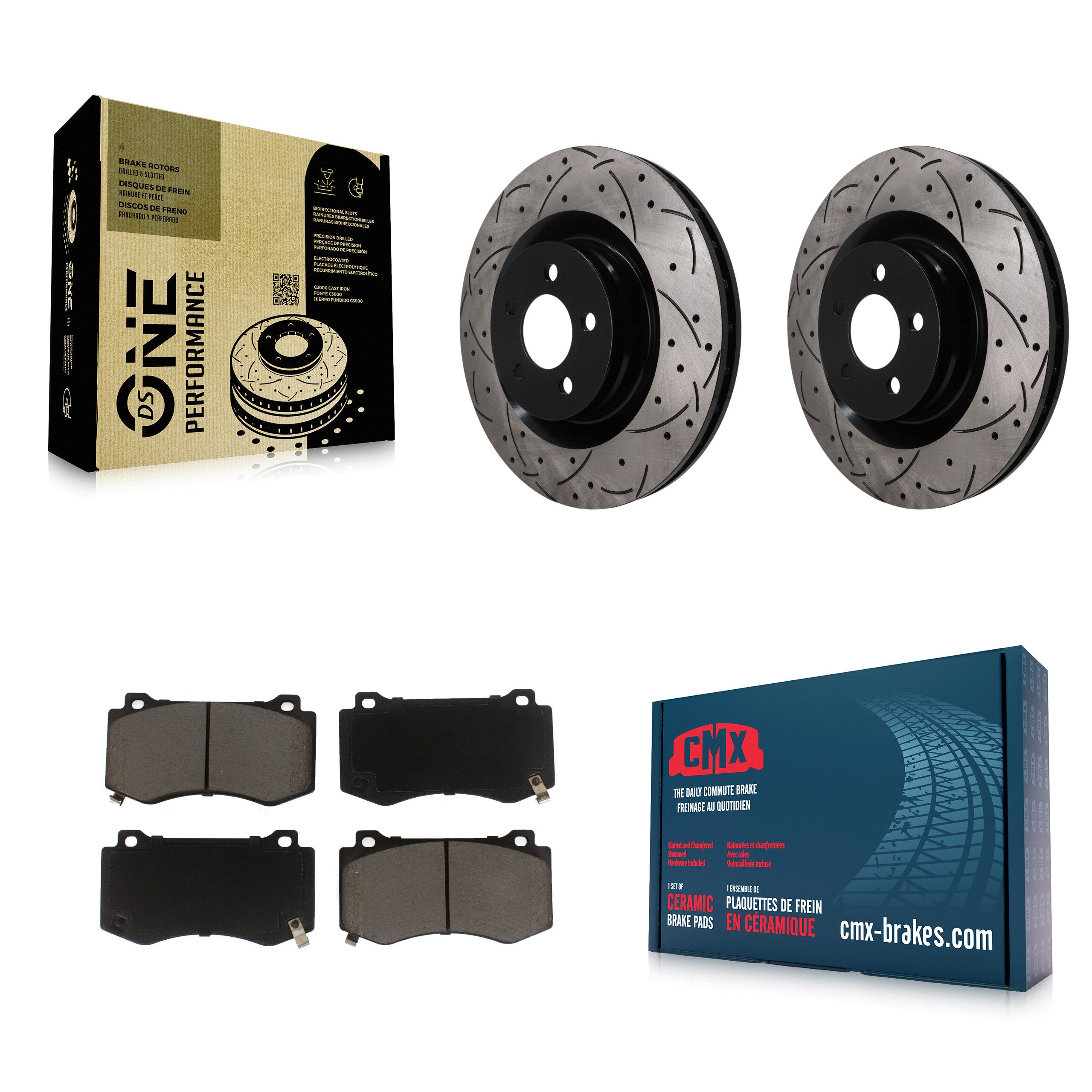 Transit Auto KDC-101811 Disc Brake Kit for 2005-2023 Dodge Challenger, Dodge Charger, Chrysler 300 & more - Front product image