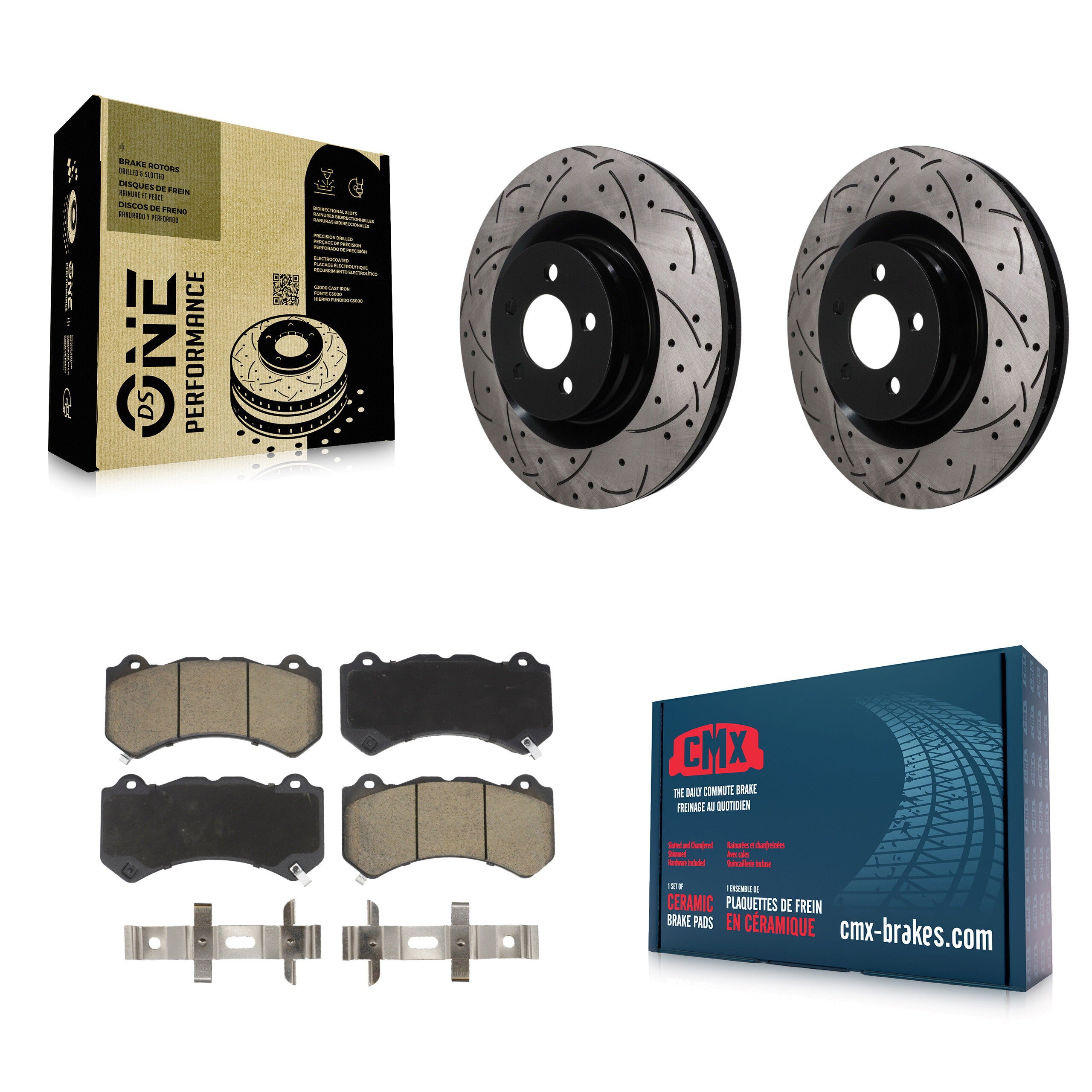 Transit Auto KDC-101812 Disc Brake Kit for 2015-2021 Dodge Charger, Dodge Challenger - Front product image
