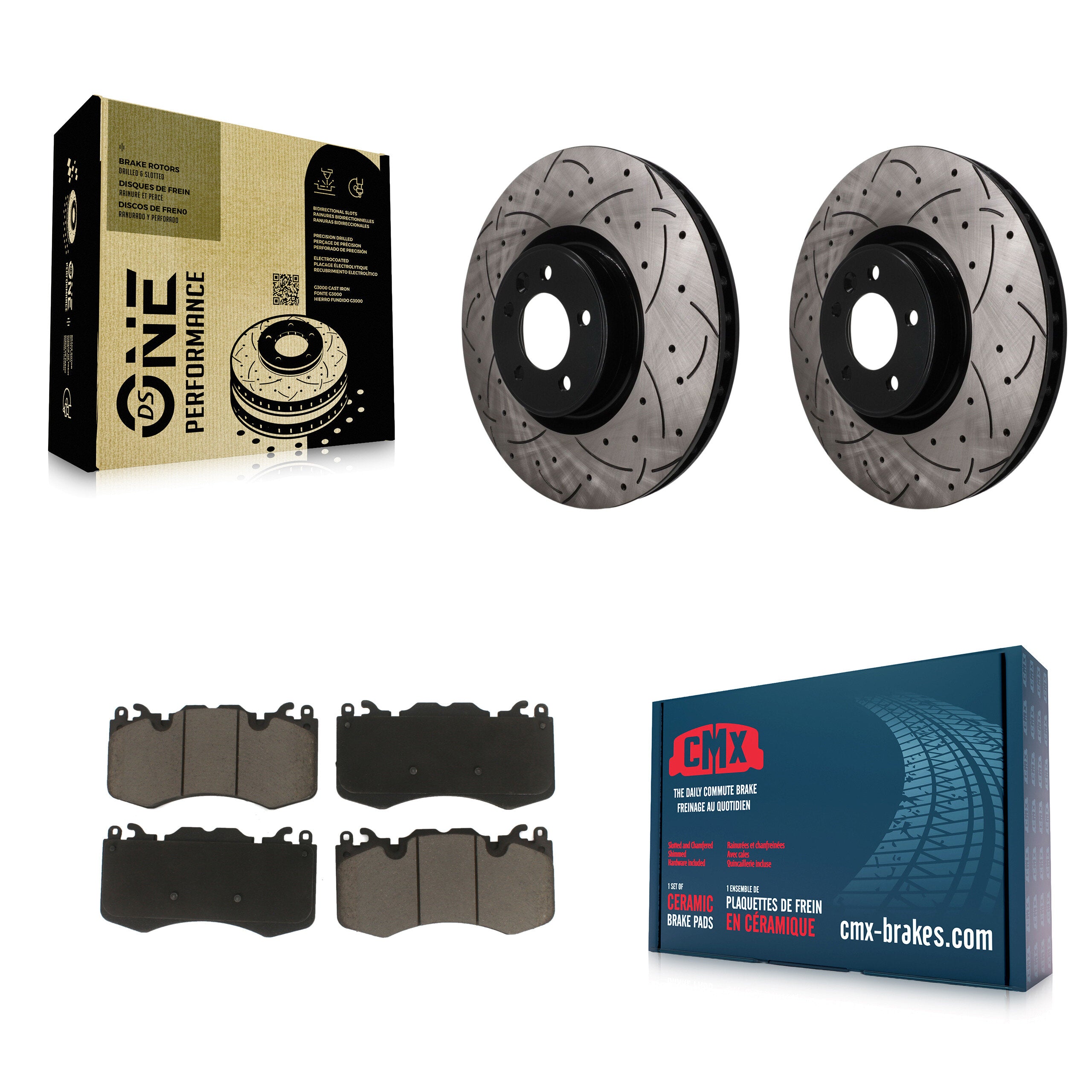 Transit Auto KDC-101815 Disc Brake Kit for 2010-2021 Land Rover Range Rover, Land Rover Range Rover Sport - Front product image