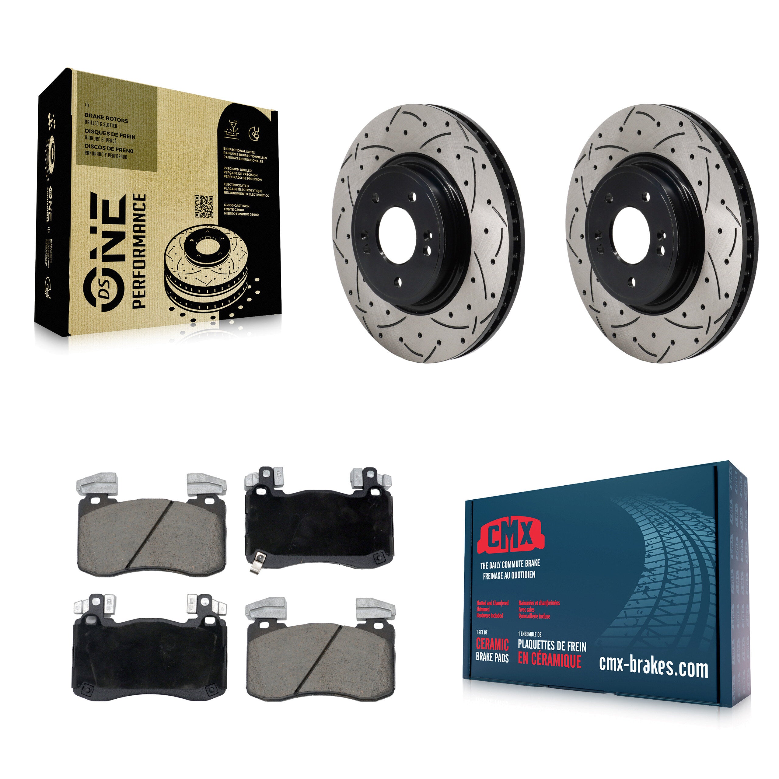 Transit Auto KDC-101817 Disc Brake Kit for 2023 Genesis G70 - Front product image