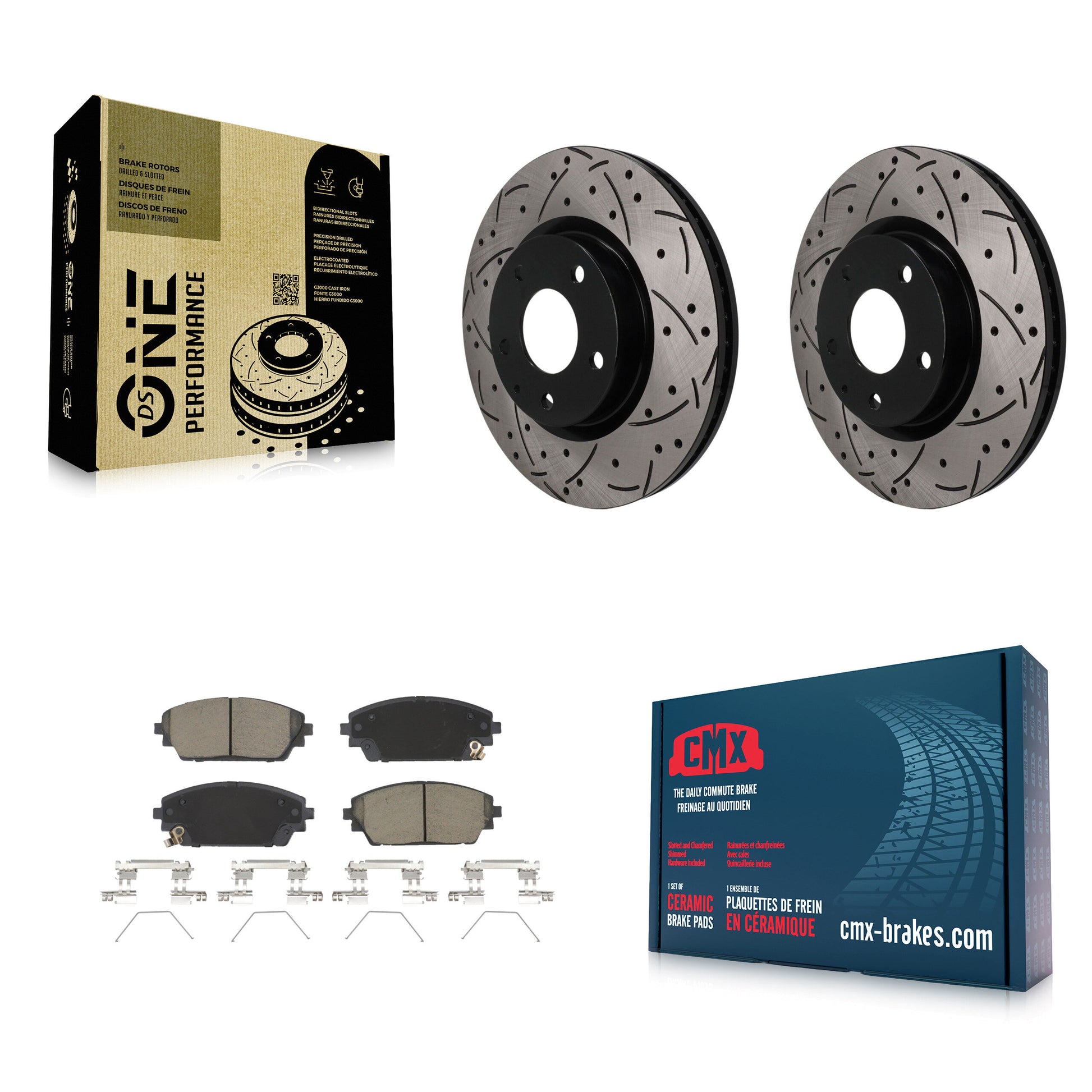 Transit Auto KDC-101818 Disc Brake Kit for 2019-2023 Mazda 3, Mazda 3 Sport - Front product image