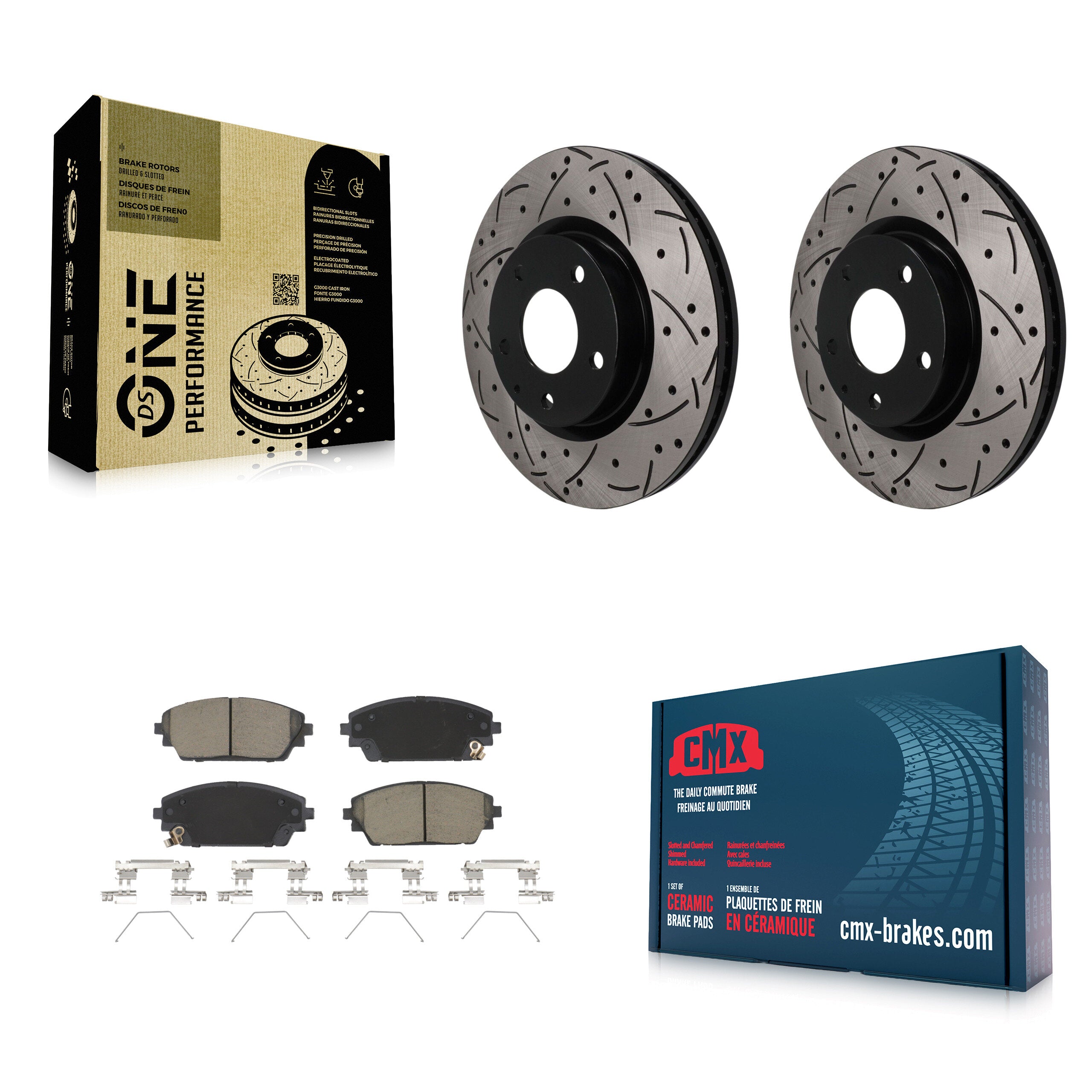 Transit Auto KDC-101818 Disc Brake Kit for 2019-2023 Mazda 3, Mazda 3 Sport - Front product image