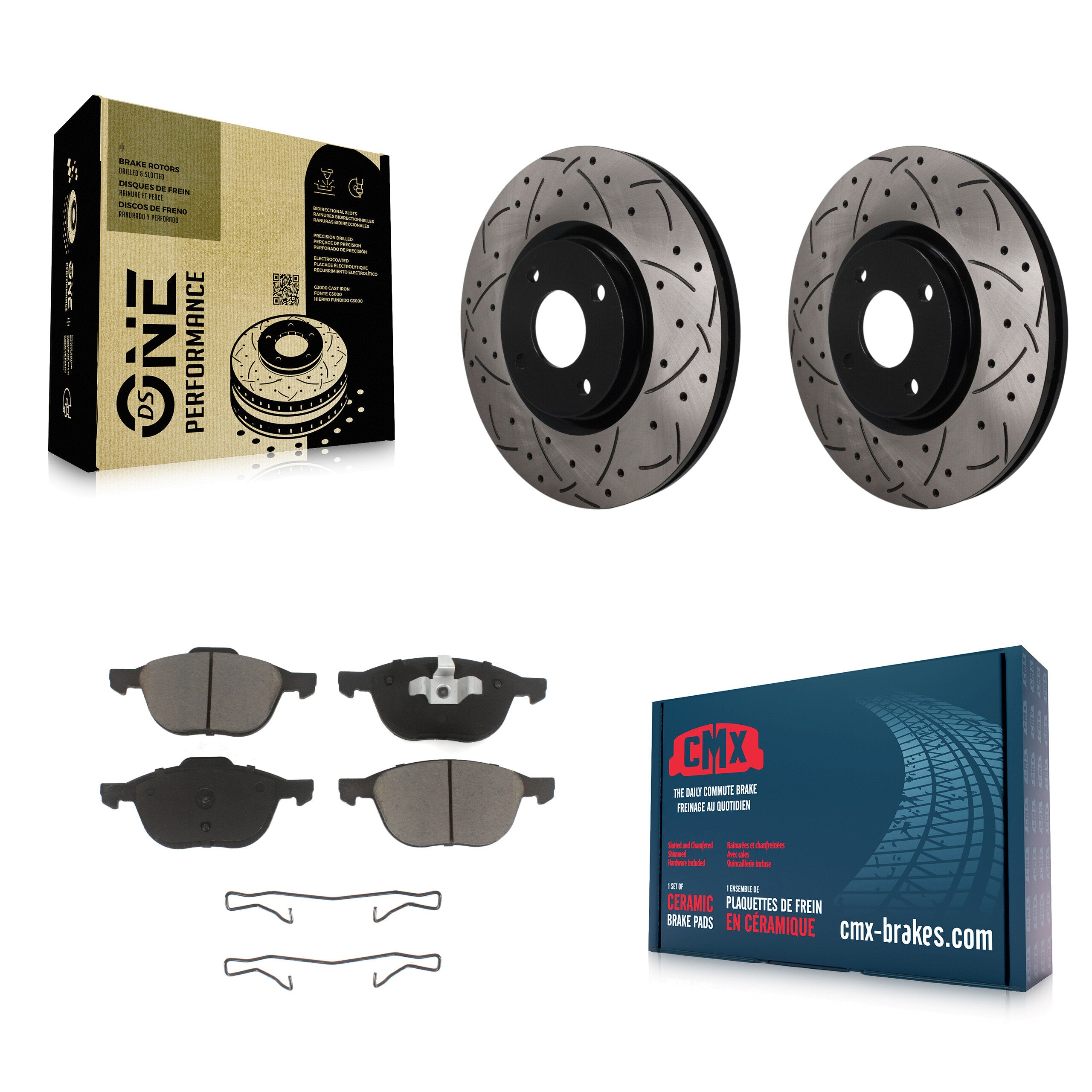 Transit Auto KDC-101820 Disc Brake Kit for 2018-2022 Ford EcoSport - Front product image