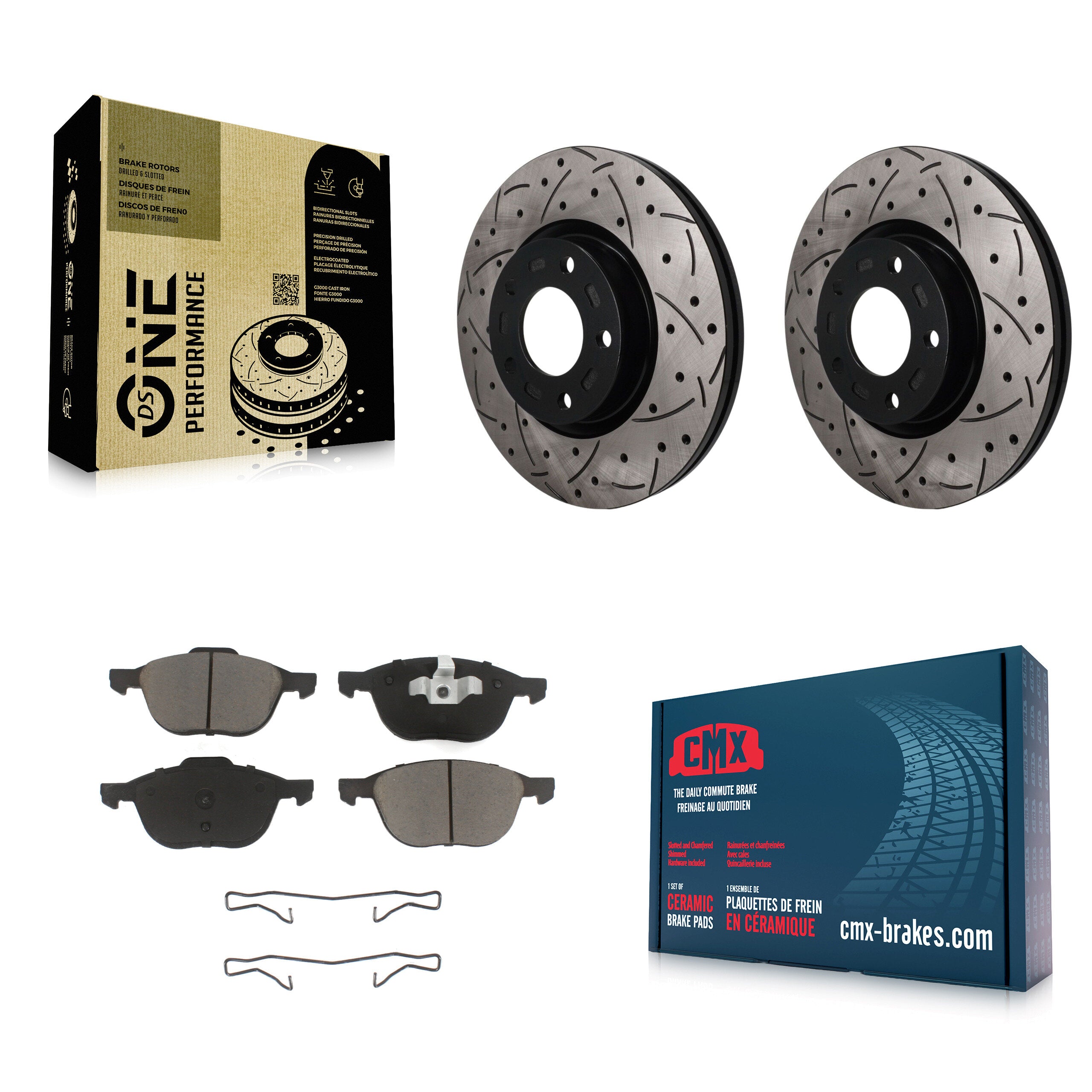 Transit Auto KDC-101822 Disc Brake Kit for 2004-2017 Mazda 3 Sport, Mazda 5, Mazda 3 - Front product image