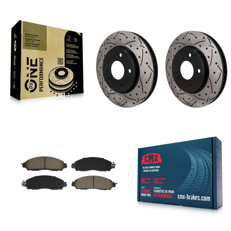 Transit Auto KDC-101824 Disc Brake Kit for 2018-2023 Nissan NV200, Nissan LEAF - Front product image