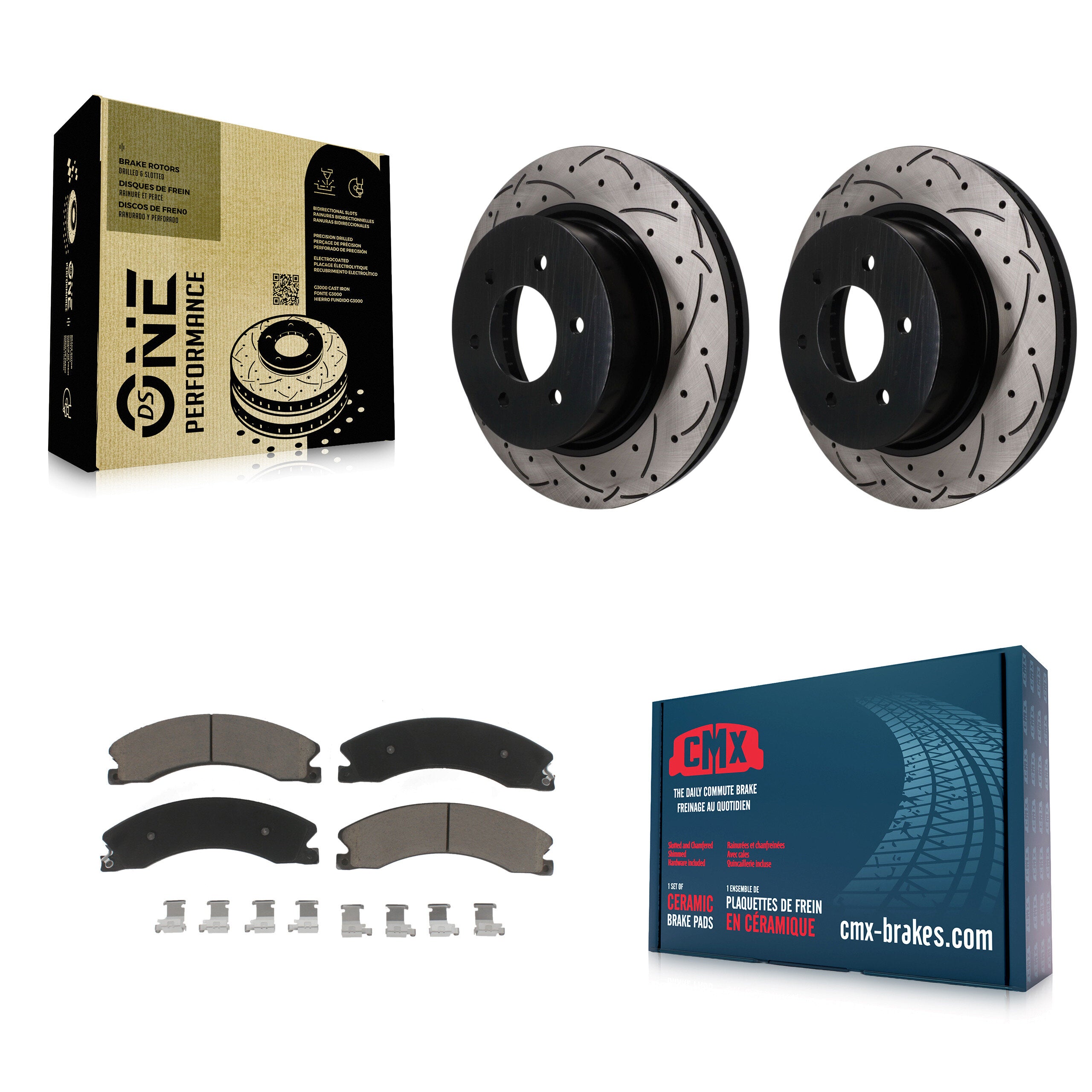 Transit Auto KDC-101826 Disc Brake Kit for 2016-2024 Nissan TITAN XD - Front product image