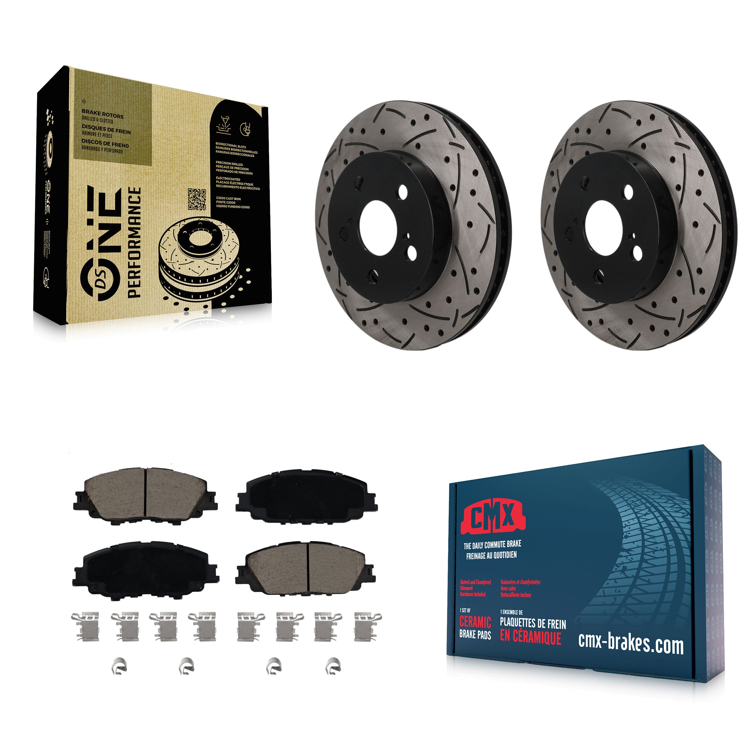 Transit Auto KDC-101829 Disc Brake Kit for 2023 Toyota Corolla - Front product image