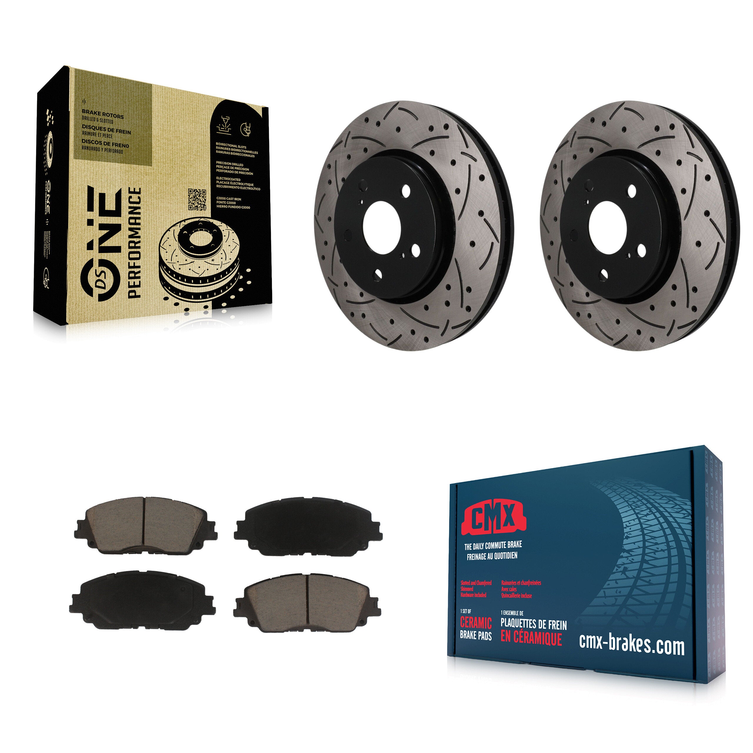 Transit Auto KDC-101831 Disc Brake Kit for 2019 Toyota C-HR - Front product image