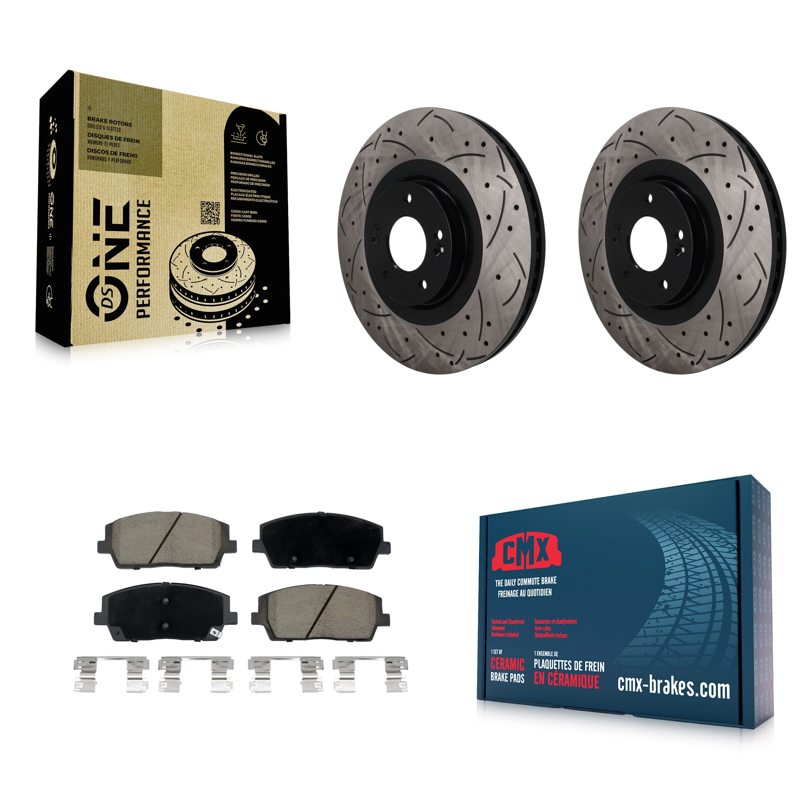 Transit Auto KDC-101834 Disc Brake Kit for 2020-2024 Hyundai Palisade, Kia Telluride - Front product image
