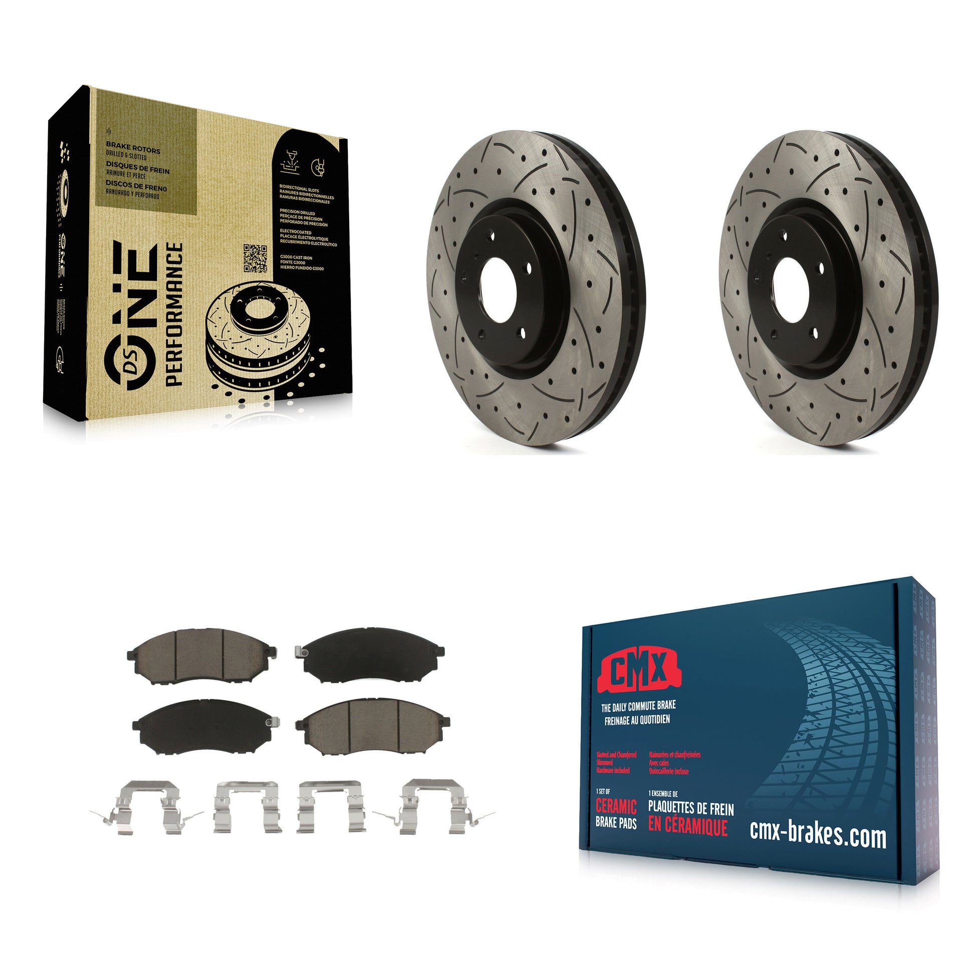 Transit Auto KDC-101836 Disc Brake Kit for 2009-2013 INFINITI G37 - Front product image