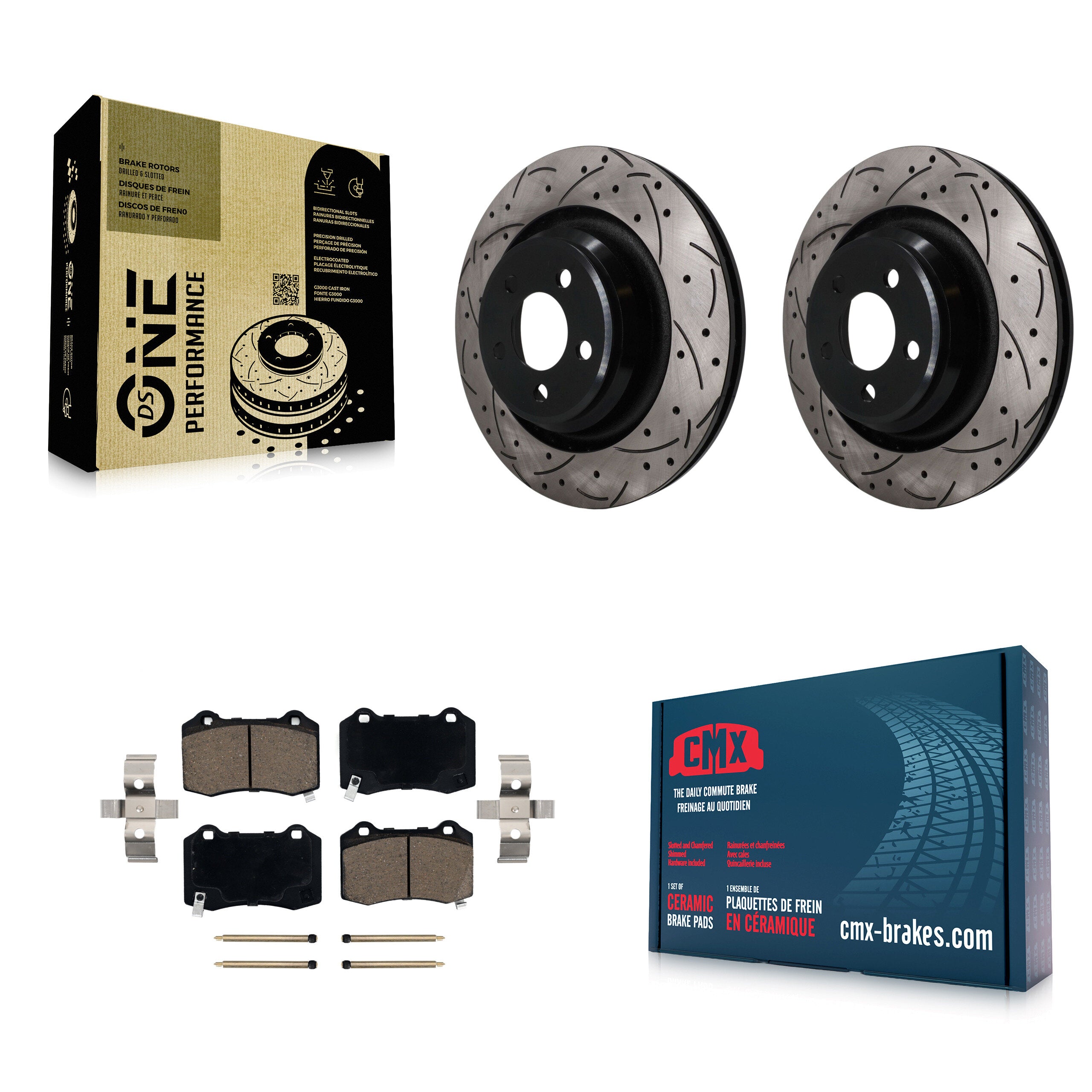 Transit Auto KDC-101837 Disc Brake Kit for 2005-2023 Dodge Challenger, Dodge Charger, Chrysler 300 & more - Rear product image