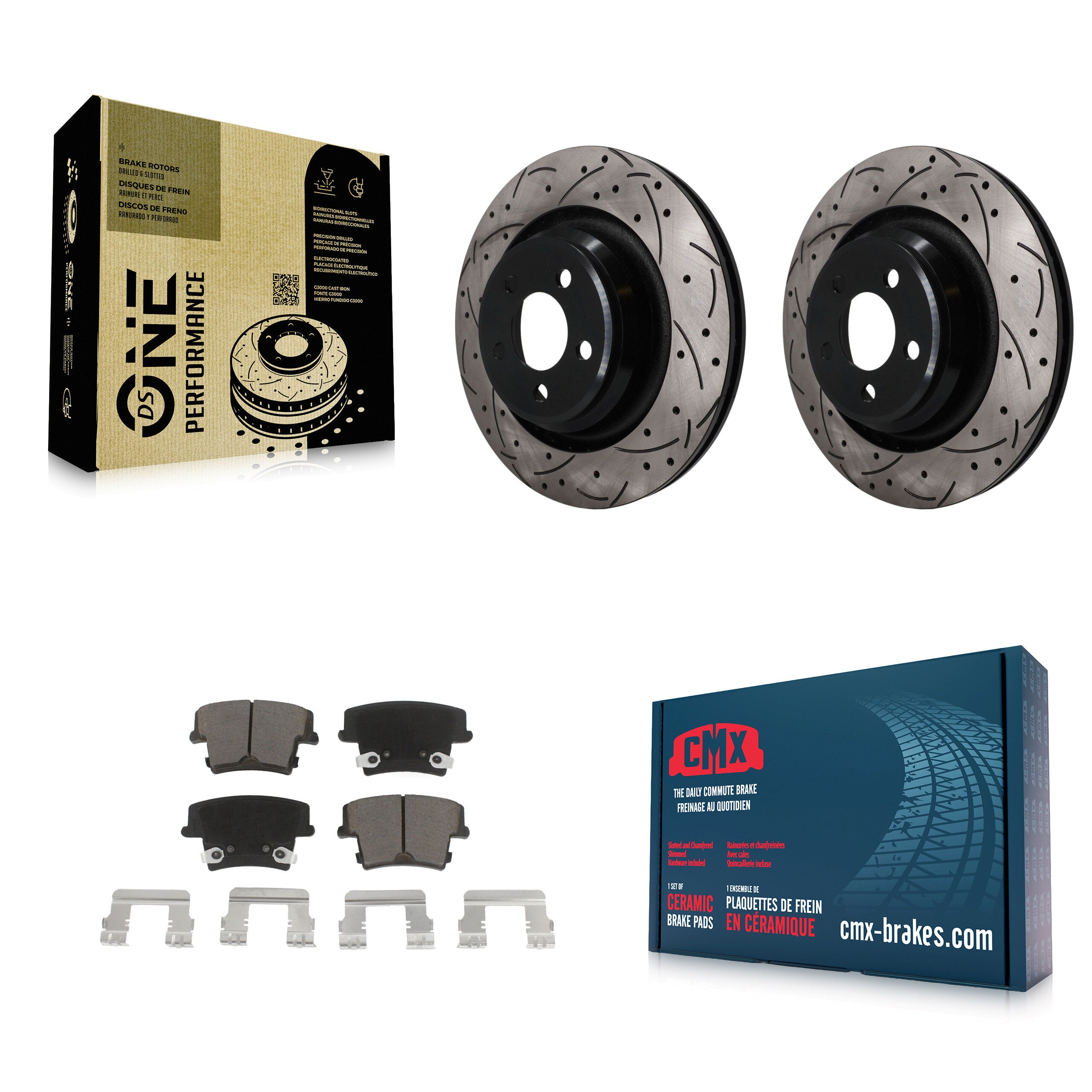 Transit Auto KDC-101838 Disc Brake Kit for 2015 Dodge Charger - Rear product image